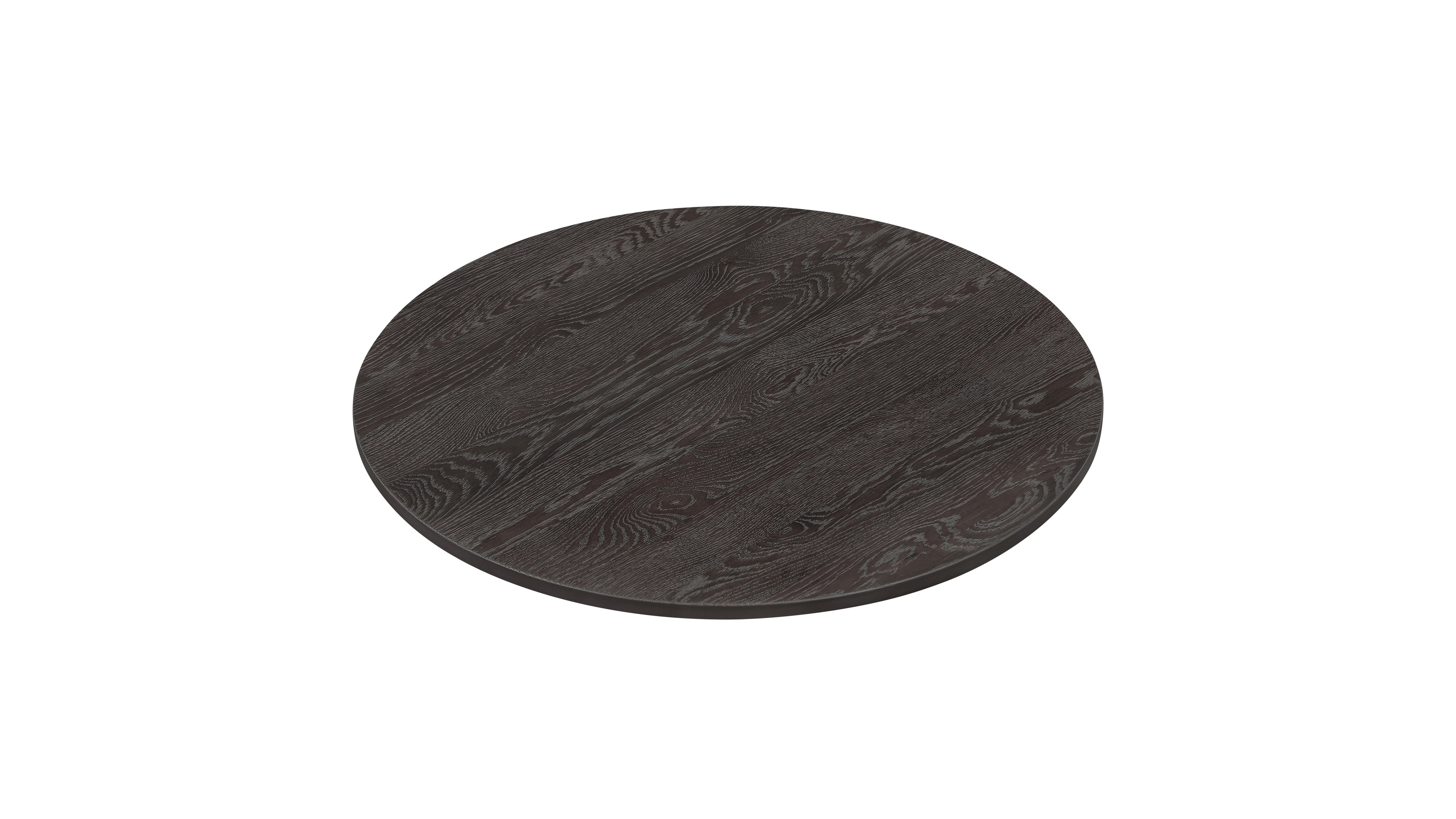 Mill Lazy Susan, Dark Brown Oak