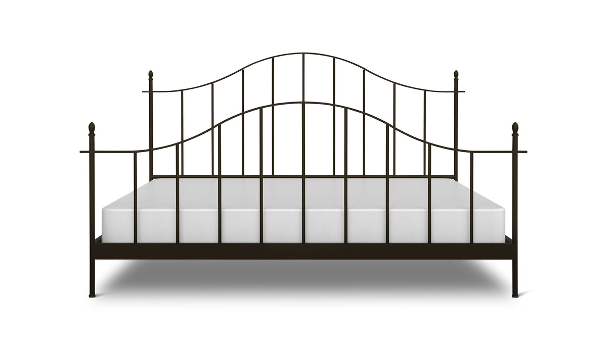 Windsor Bed, King, Aged Iron