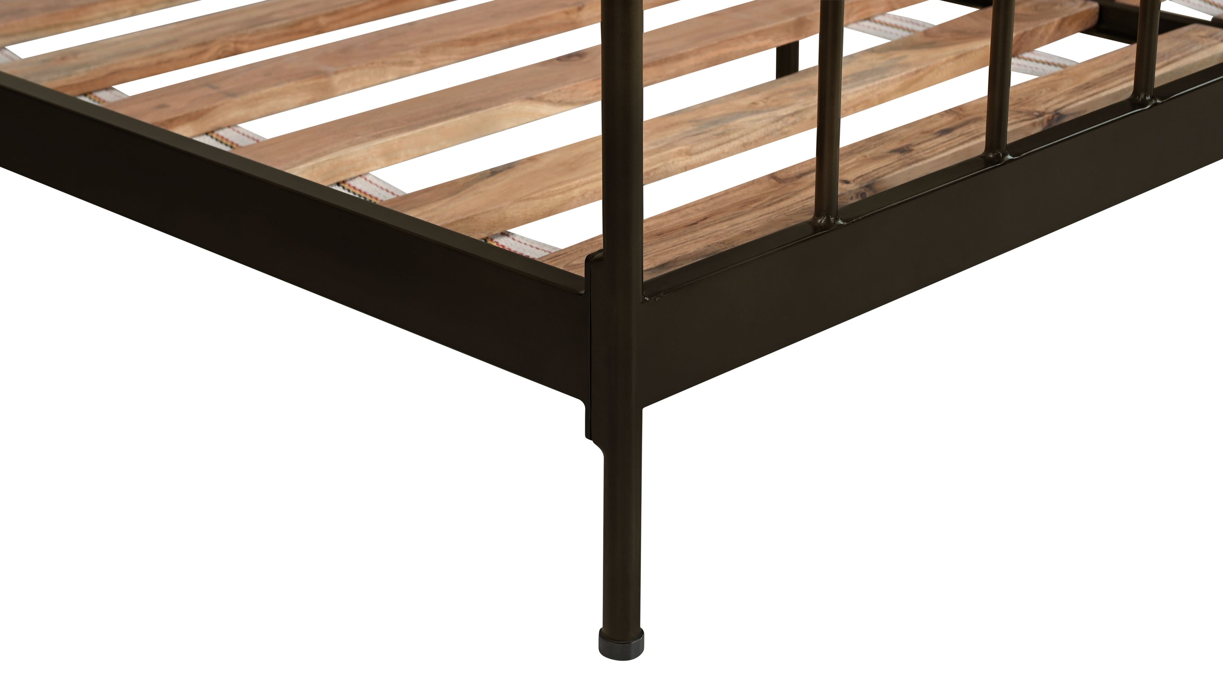 Windsor Bed, King, Aged Iron