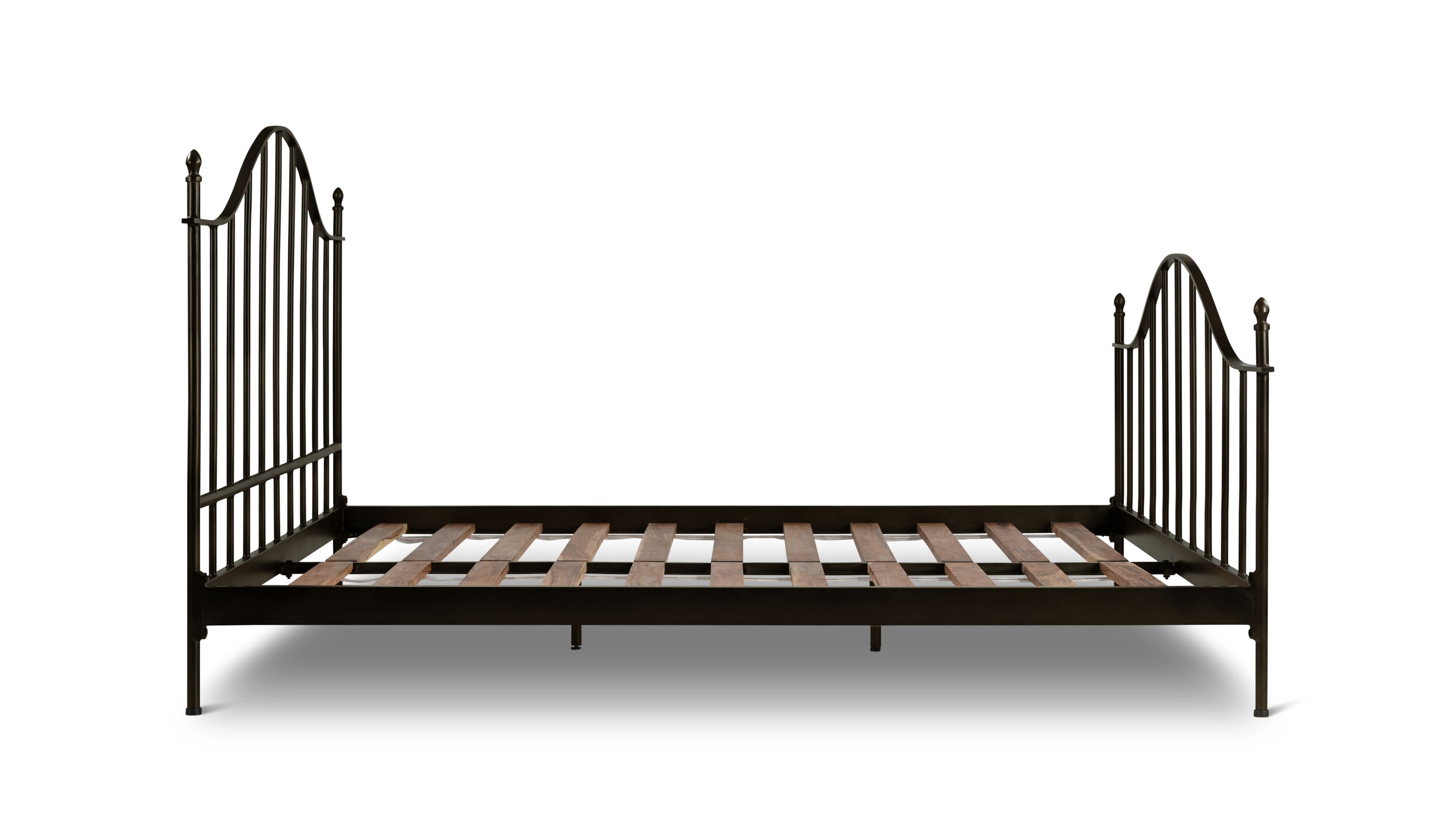 Windsor Bed, King, Aged Iron