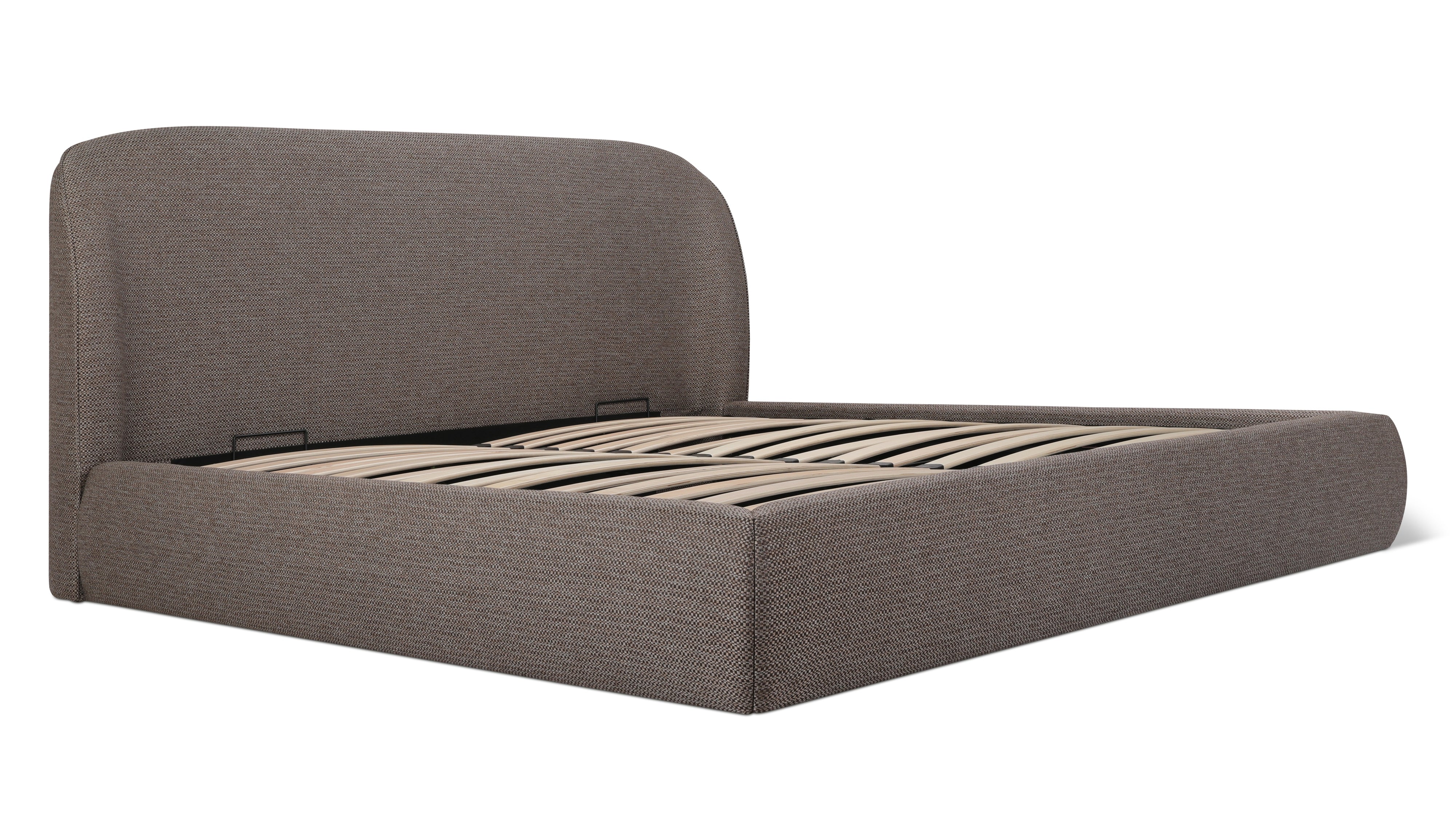 Cradle Storage Bed, King, Umber