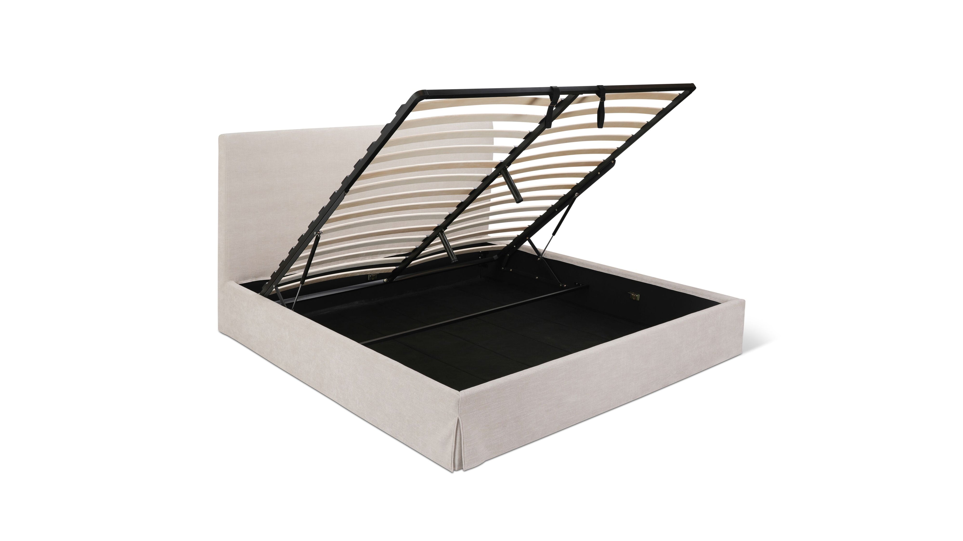 Vale Storage Bed, King, Moonstone