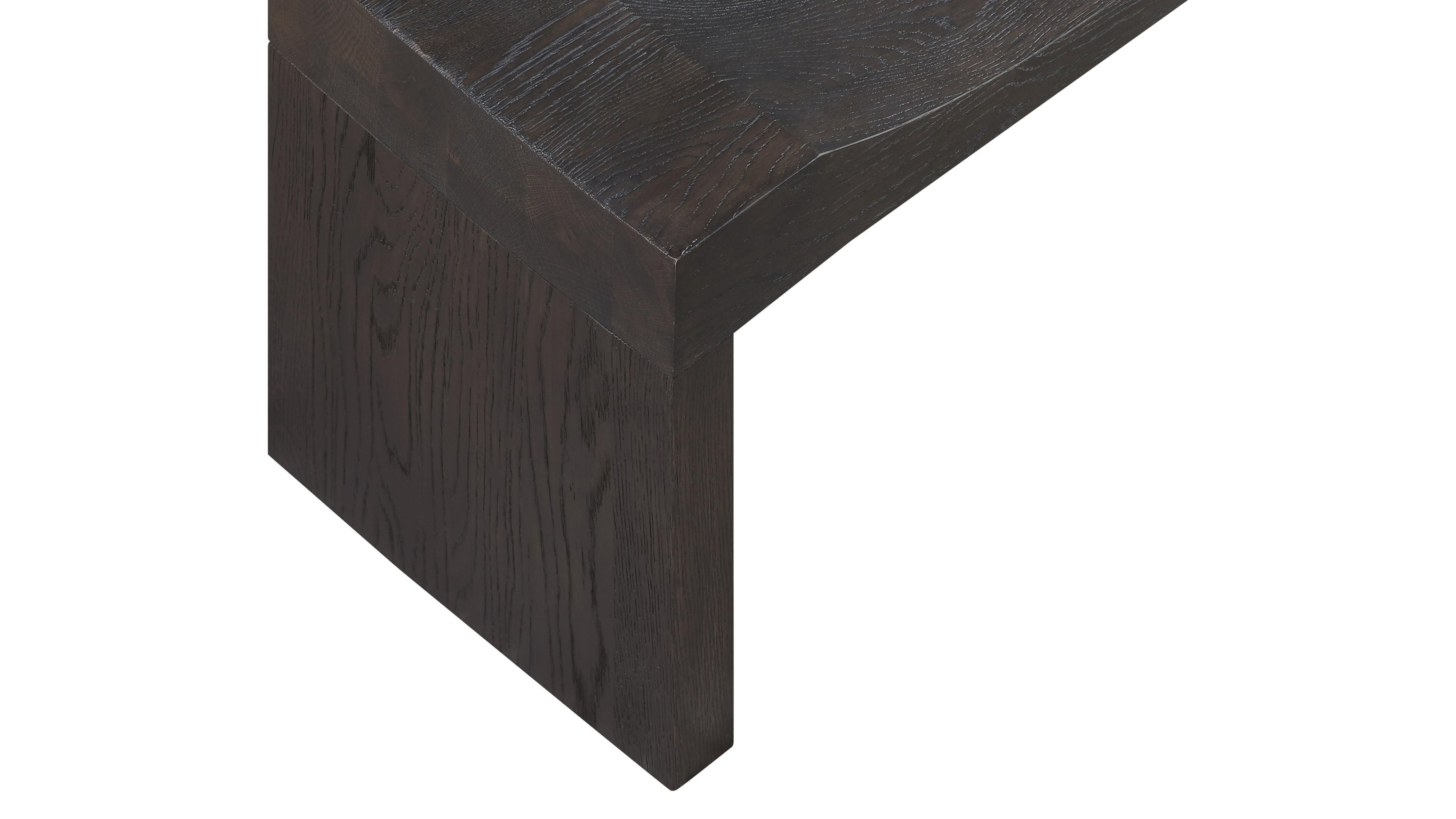 Hollow Bench, Seats 2, Dark Brown Oak