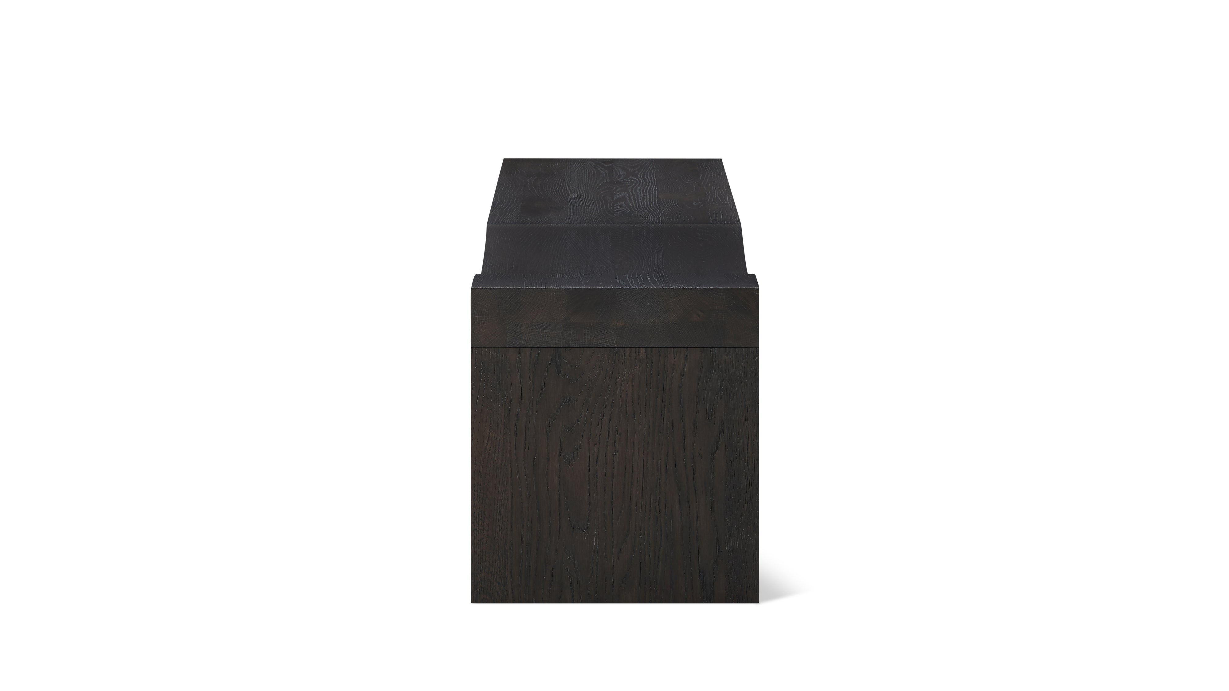 Hollow Bench, Seats 2, Dark Brown Oak