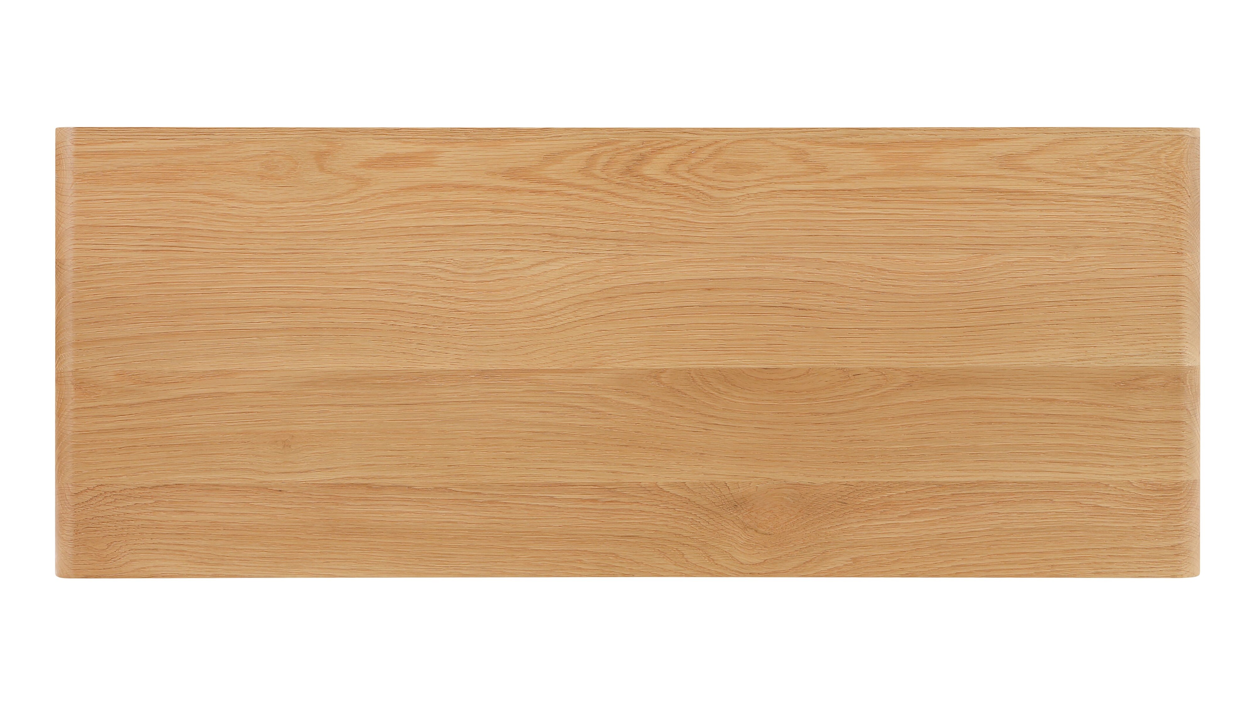Bowtie Bench, Seats 2, Natural Oak