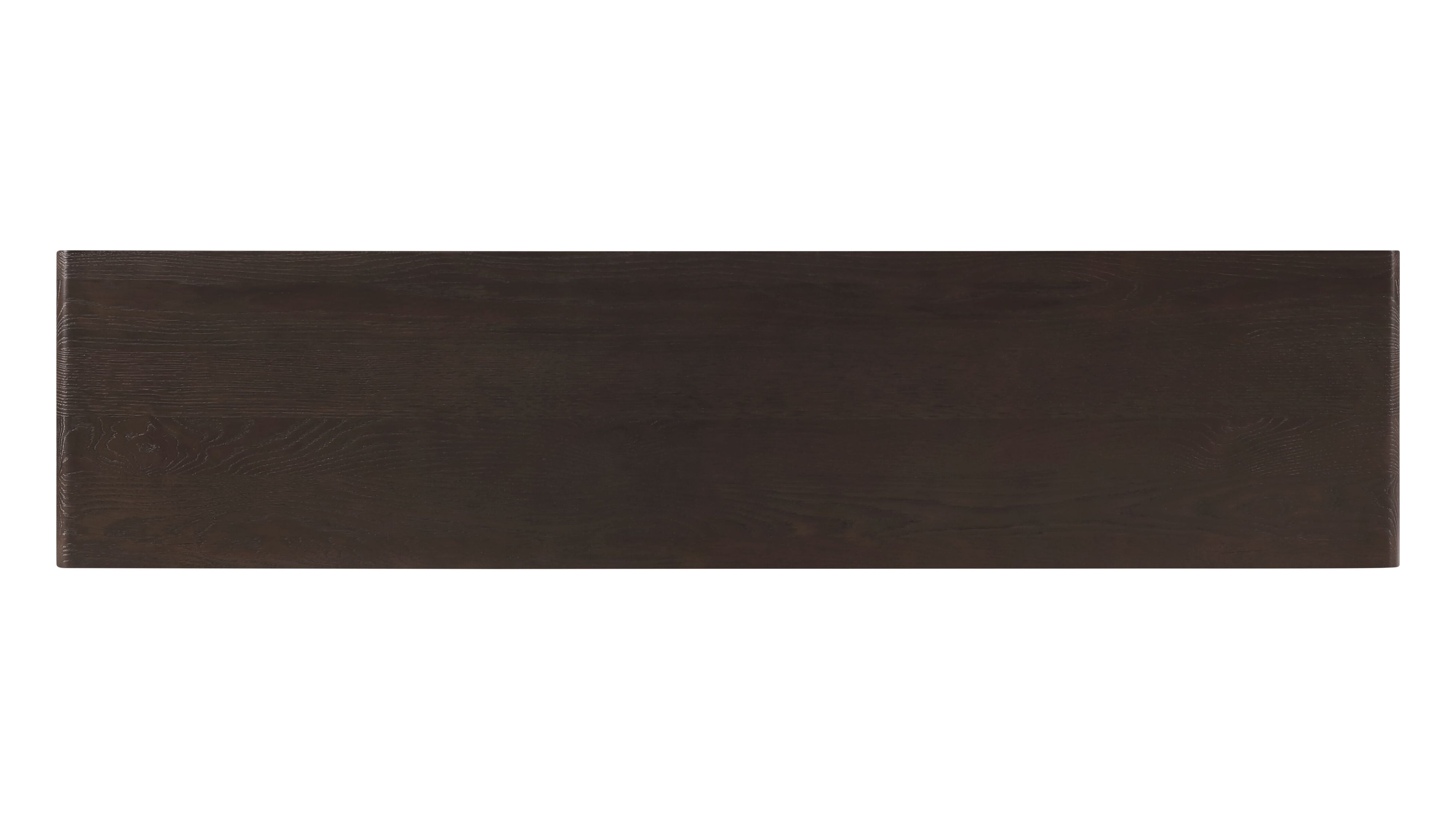 Bowtie Bench, Seats 3, Dark Brown Oak