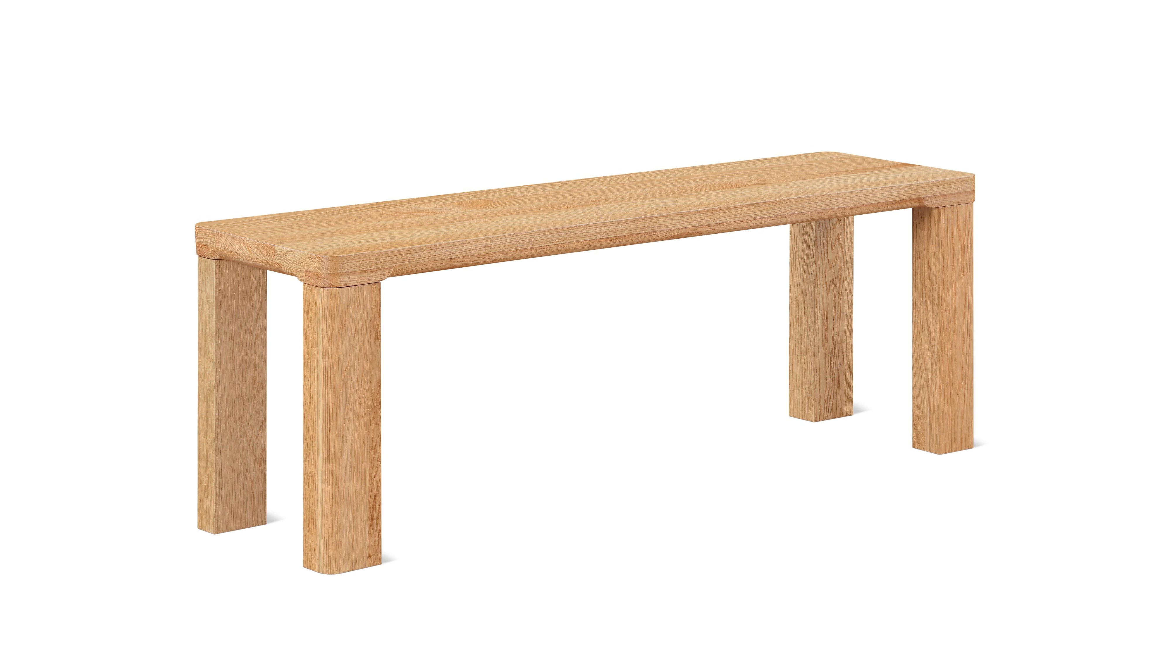 Foundry Bench, Seats 2, Natural Oak
