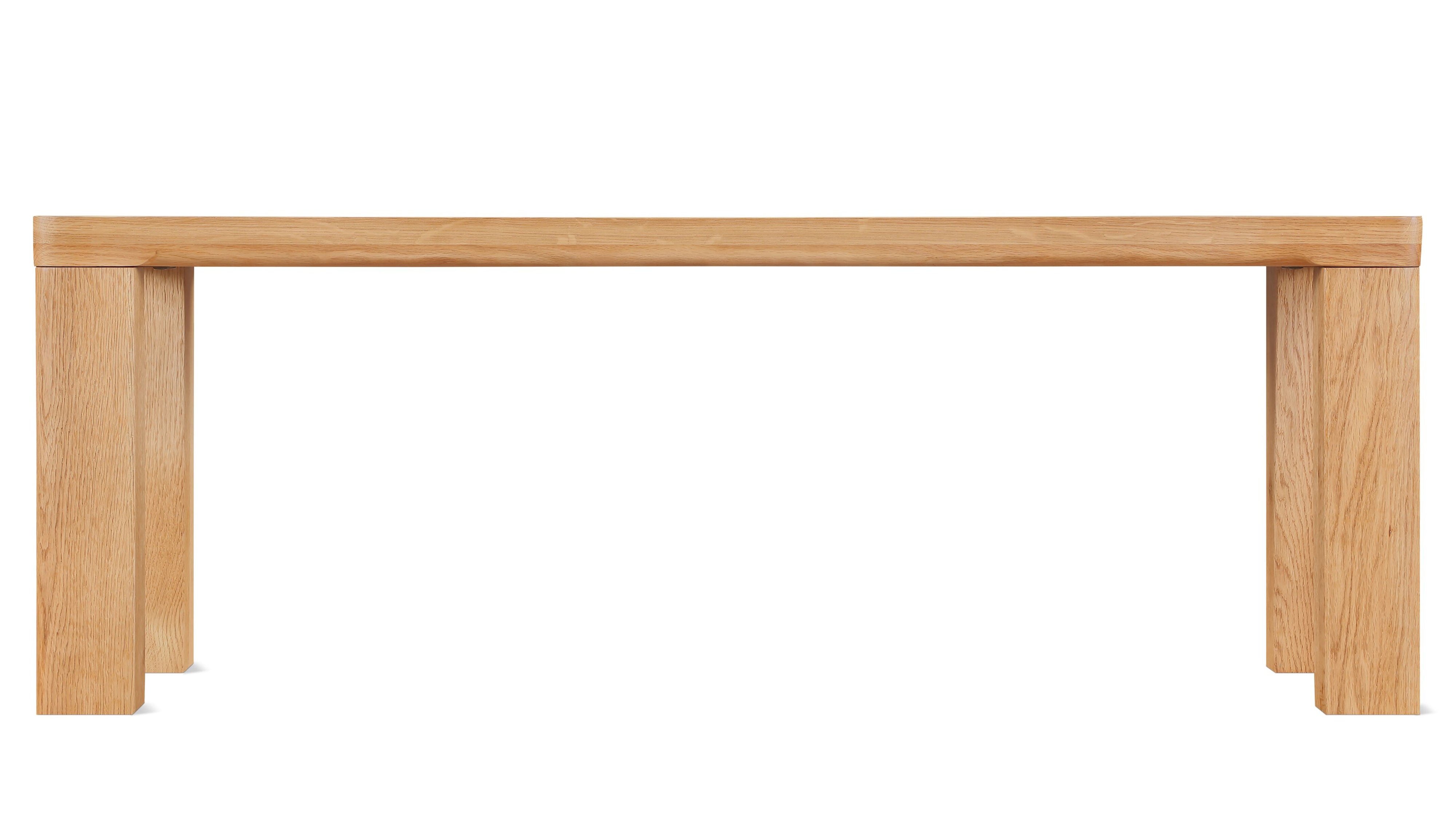 Foundry Bench, Seats 2, Natural Oak