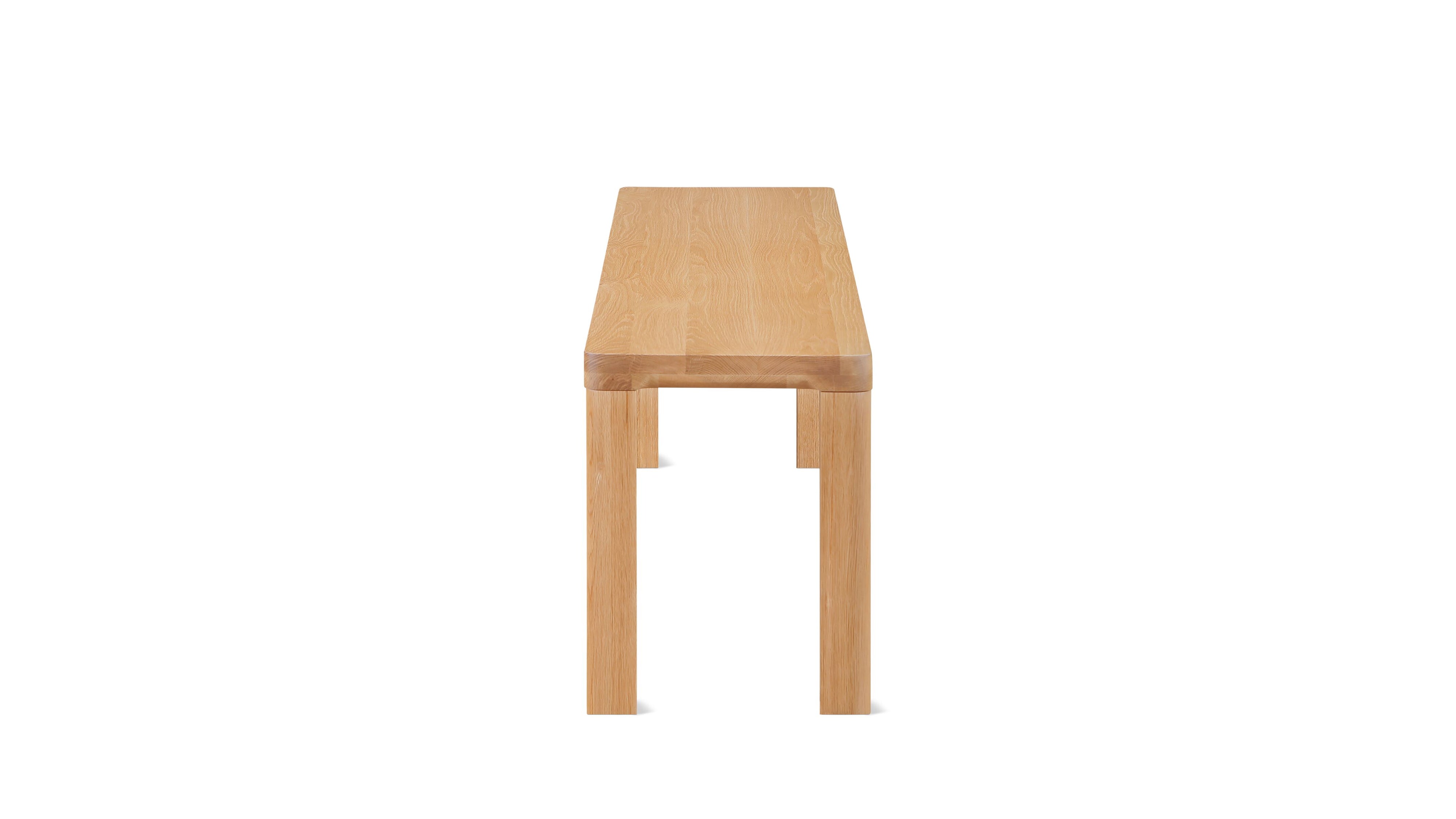 Foundry Bench, Seats 2, Natural Oak