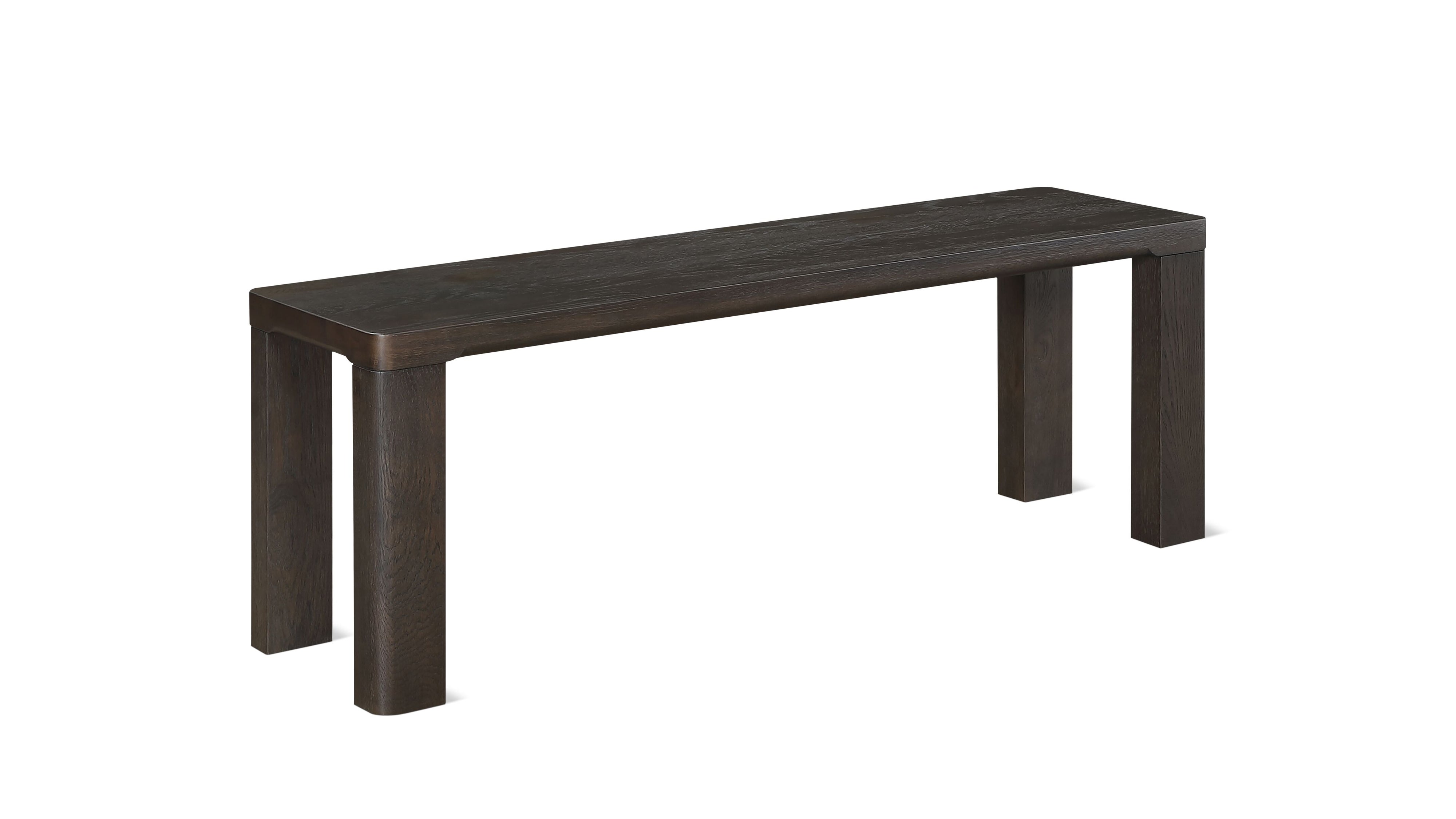 Foundry Bench, Seats 2, Dark Brown Oak