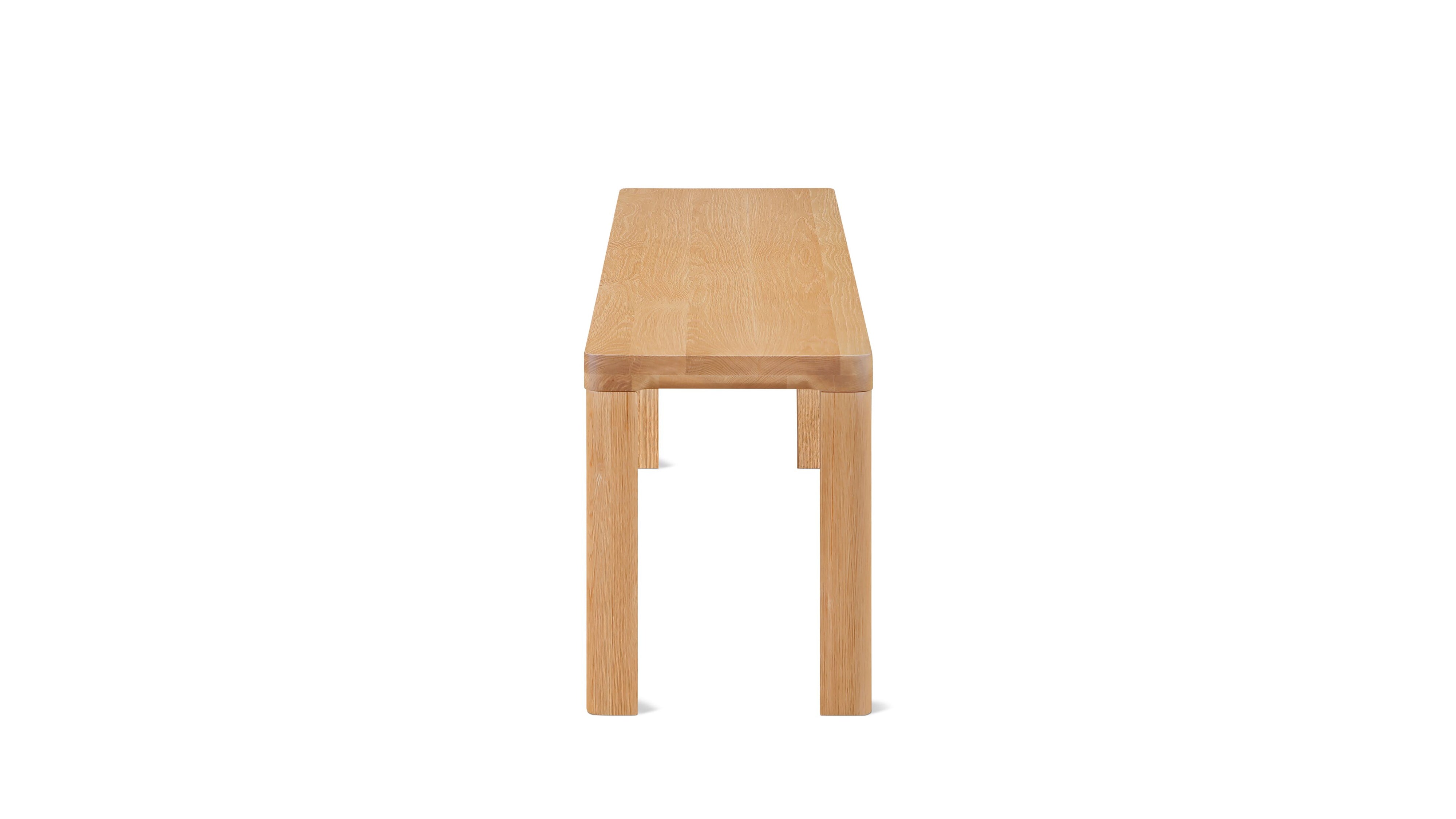 Foundry Bench, Seats 3, Natural Oak
