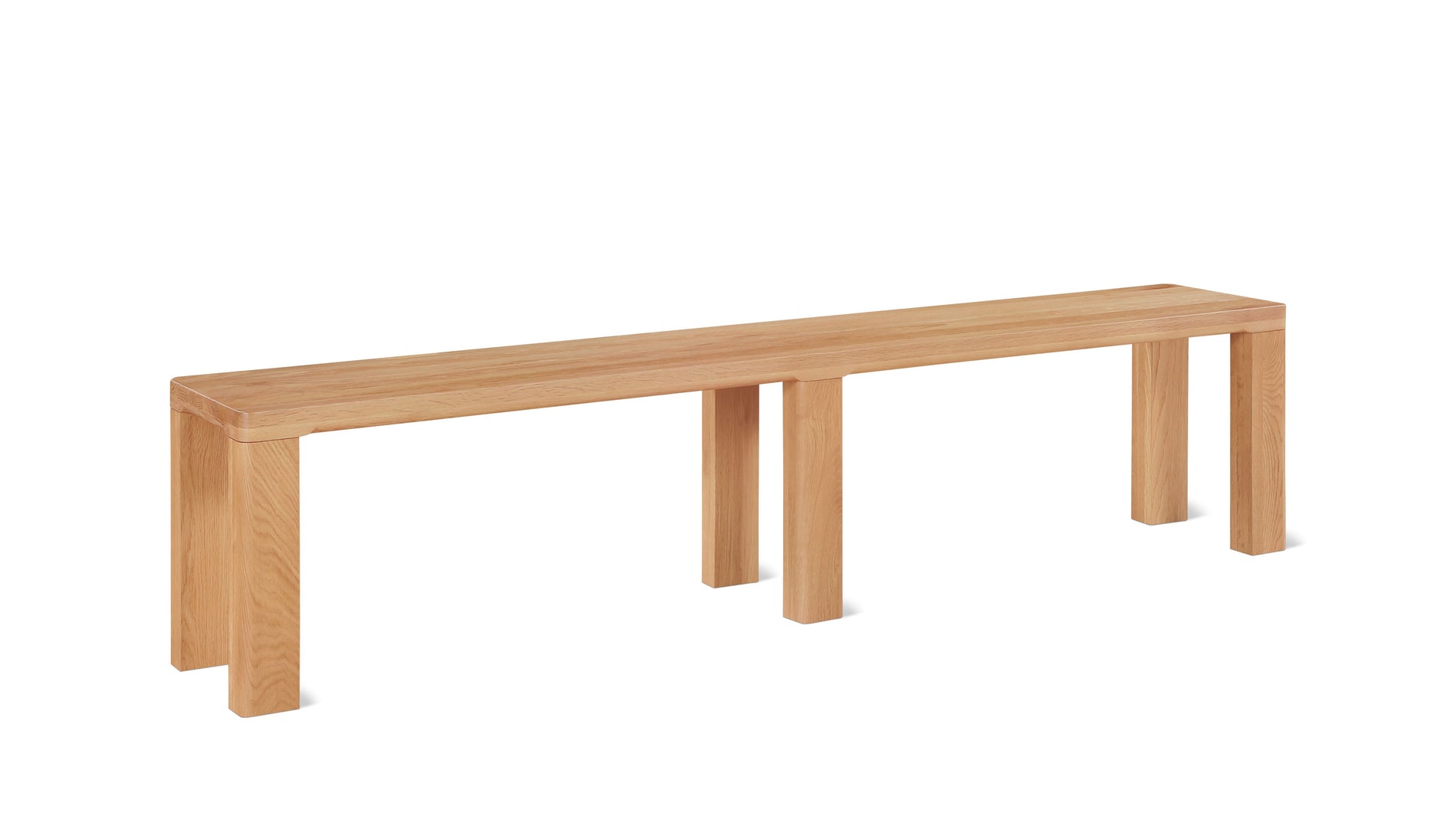 Foundry Bench, Seats 4, Natural Oak_image