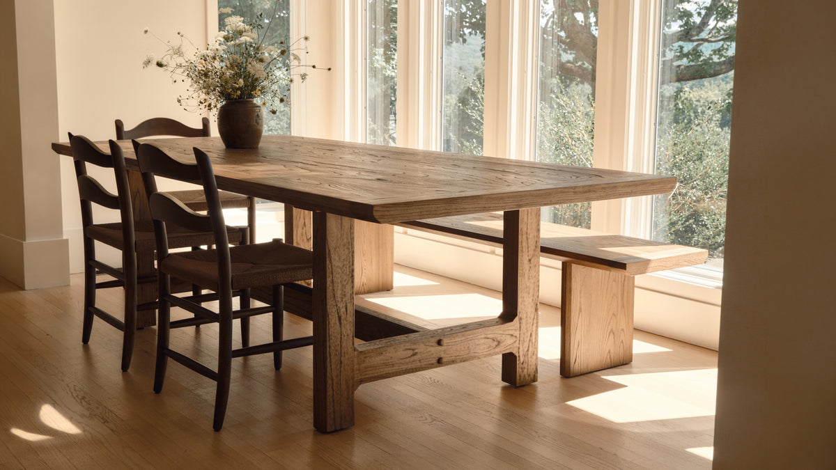 Range Bench, Seats 6, Country Oak