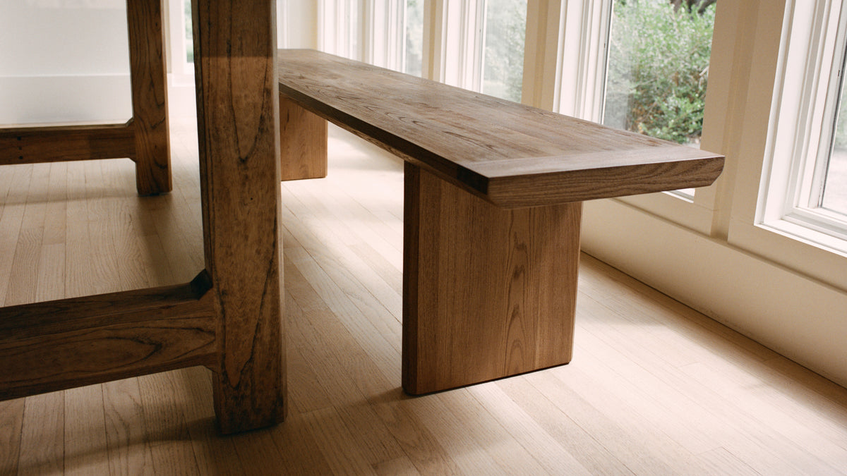 Range Bench, Seats 5, Country Elm