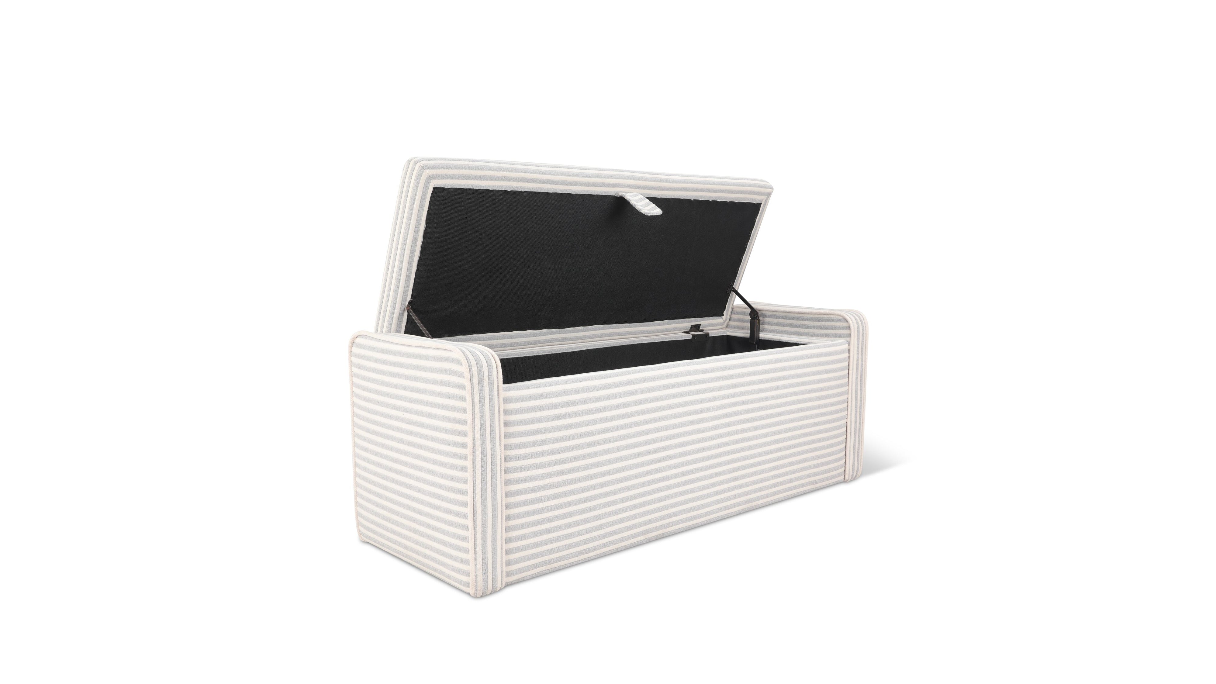 Hawthorne Storage Bench, Whitby Stripe