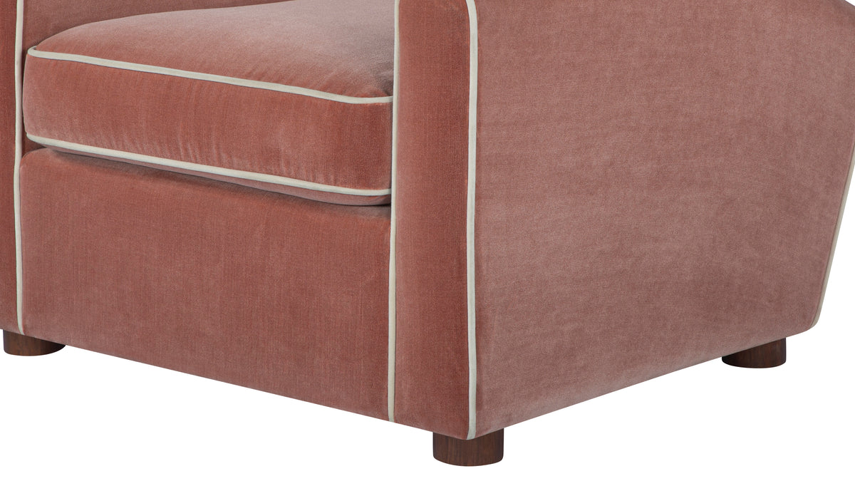 Thompson Lounge Chair, Blush