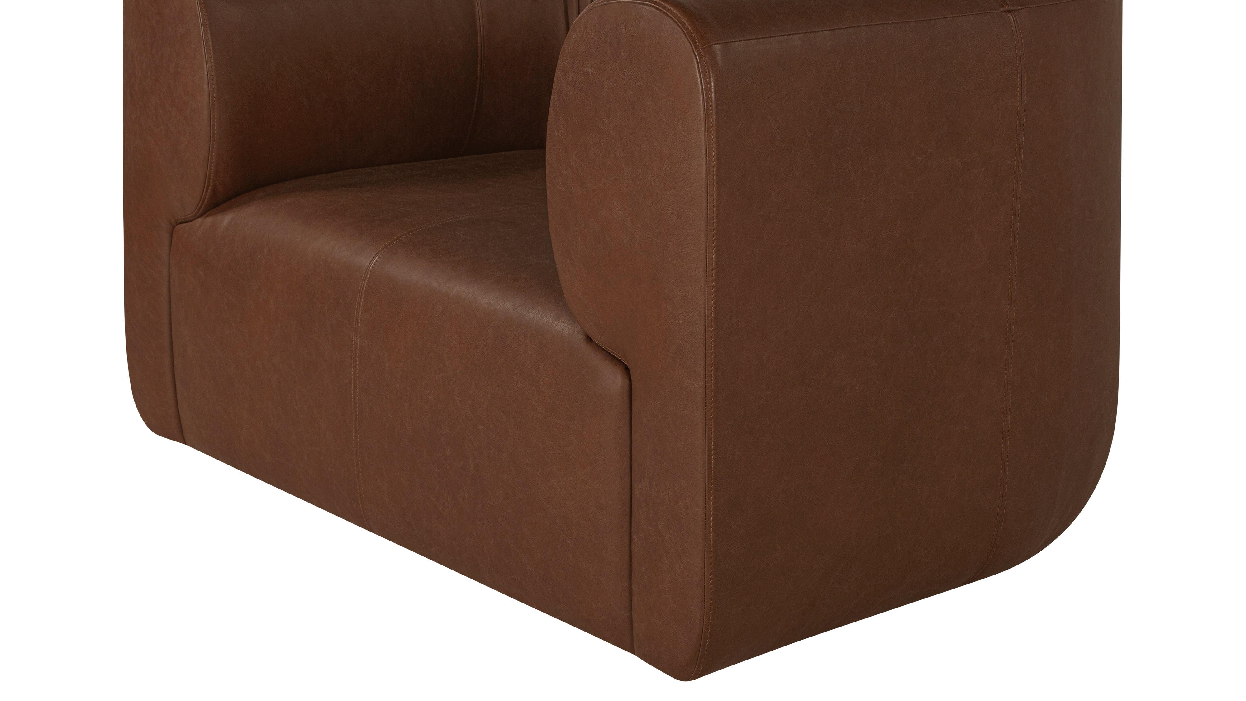 Novel Lounge Chair, Dark Saddle