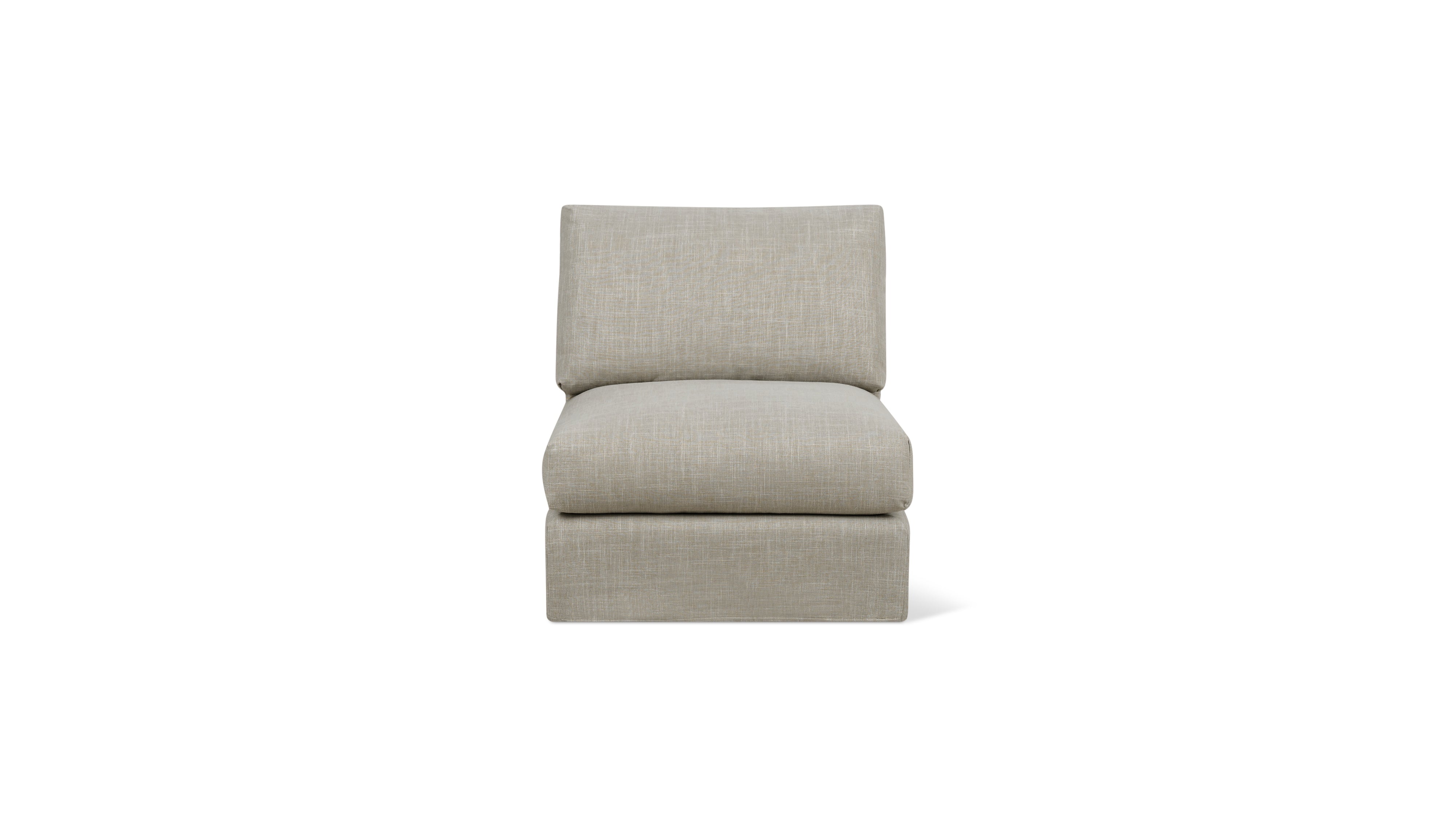 Breeze Armless Chair, Standard, Light Pebble