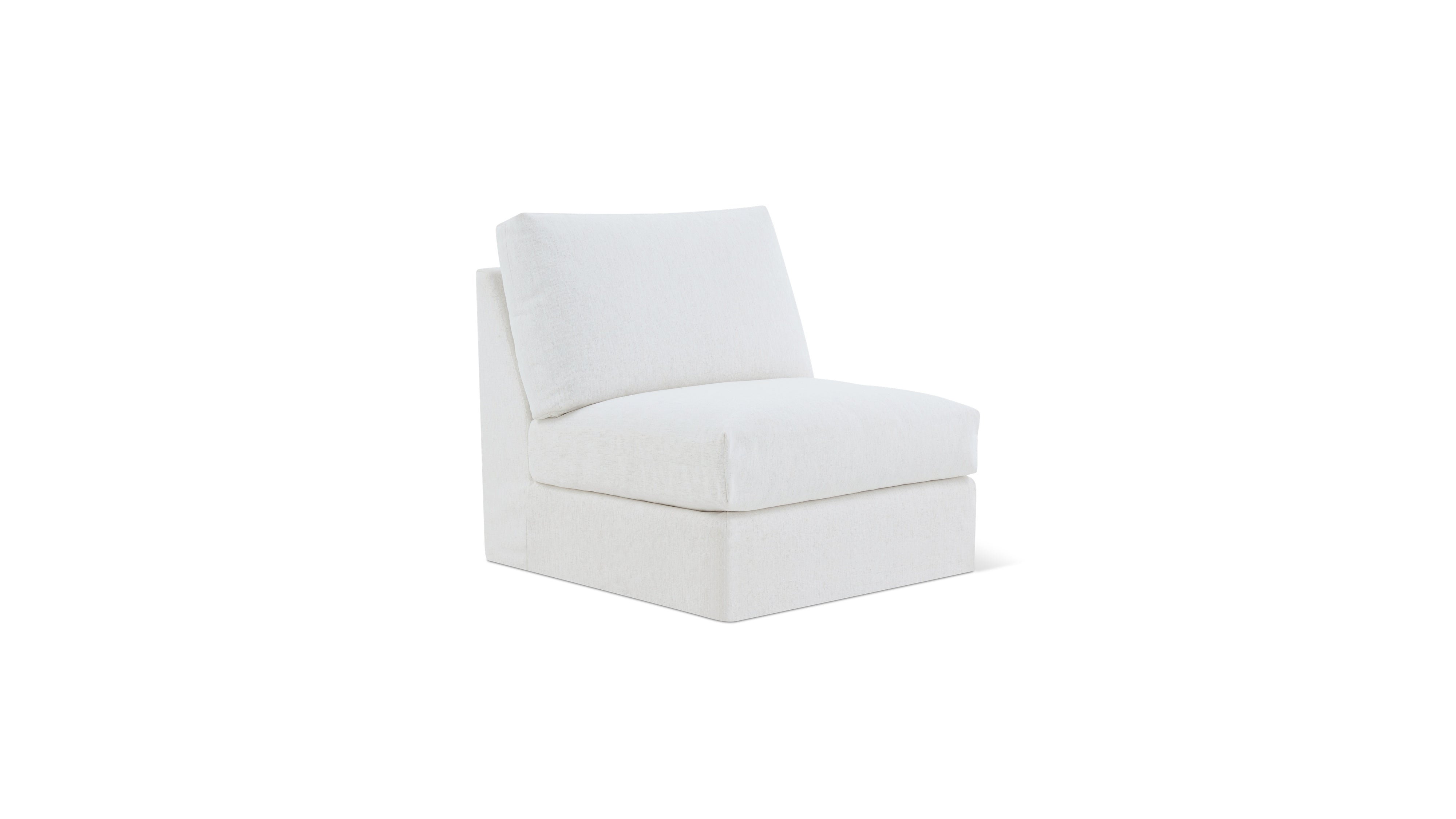 Breeze Armless Chair, Standard, Nomad Snow