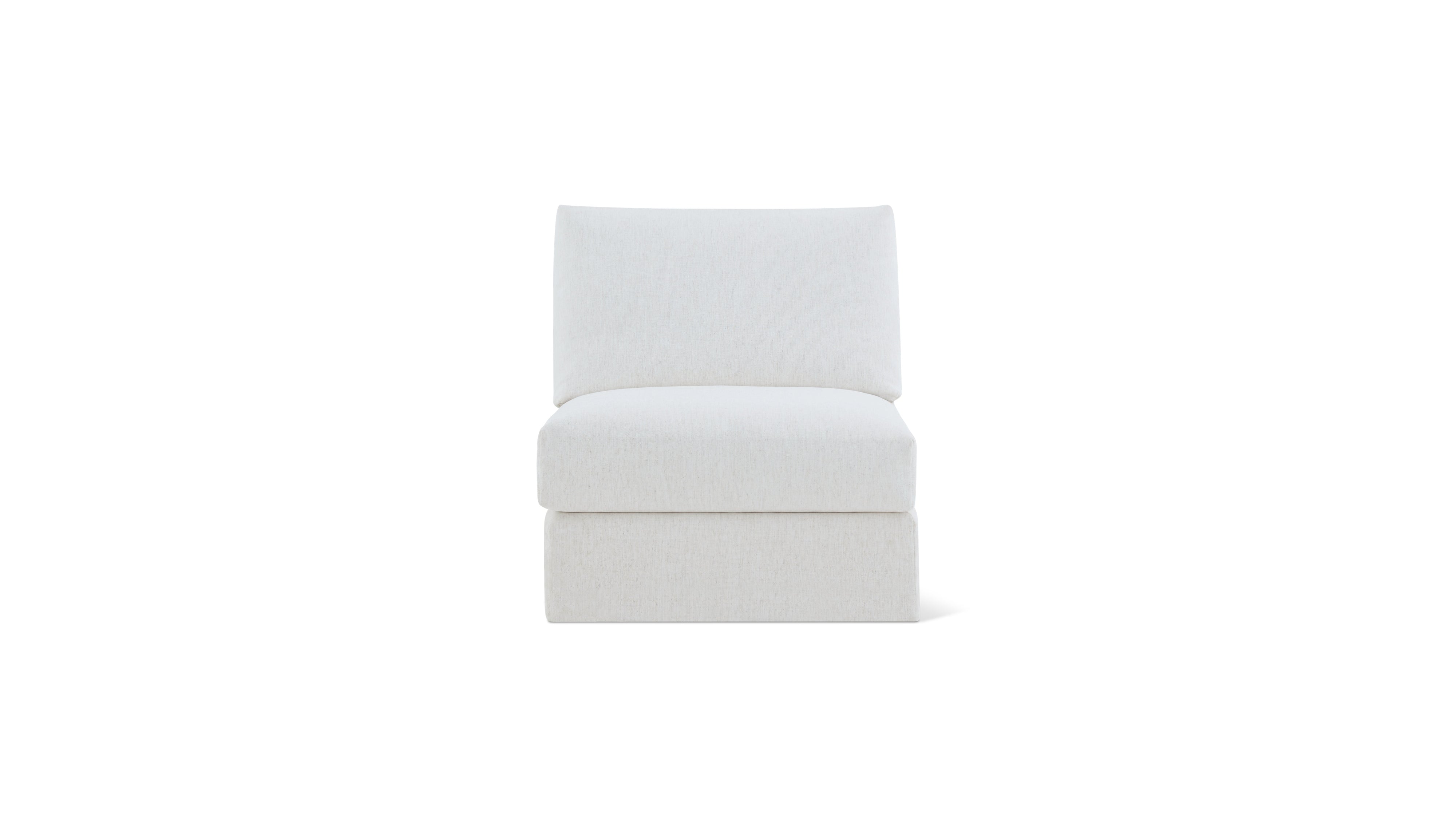 Breeze Armless Chair, Standard, Nomad Snow