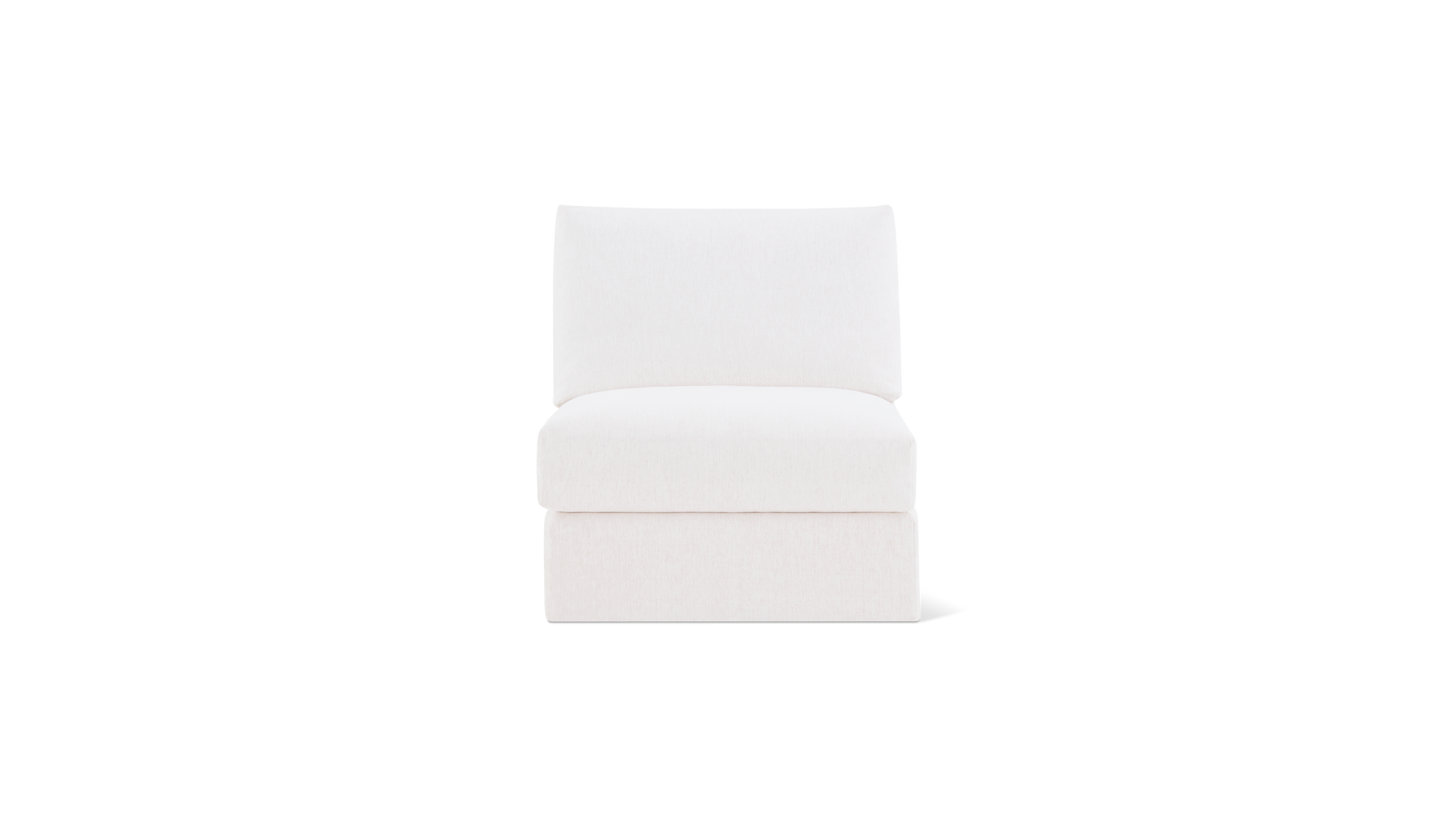 Breeze Armless Chair, Standard, Nomad Snow_image
