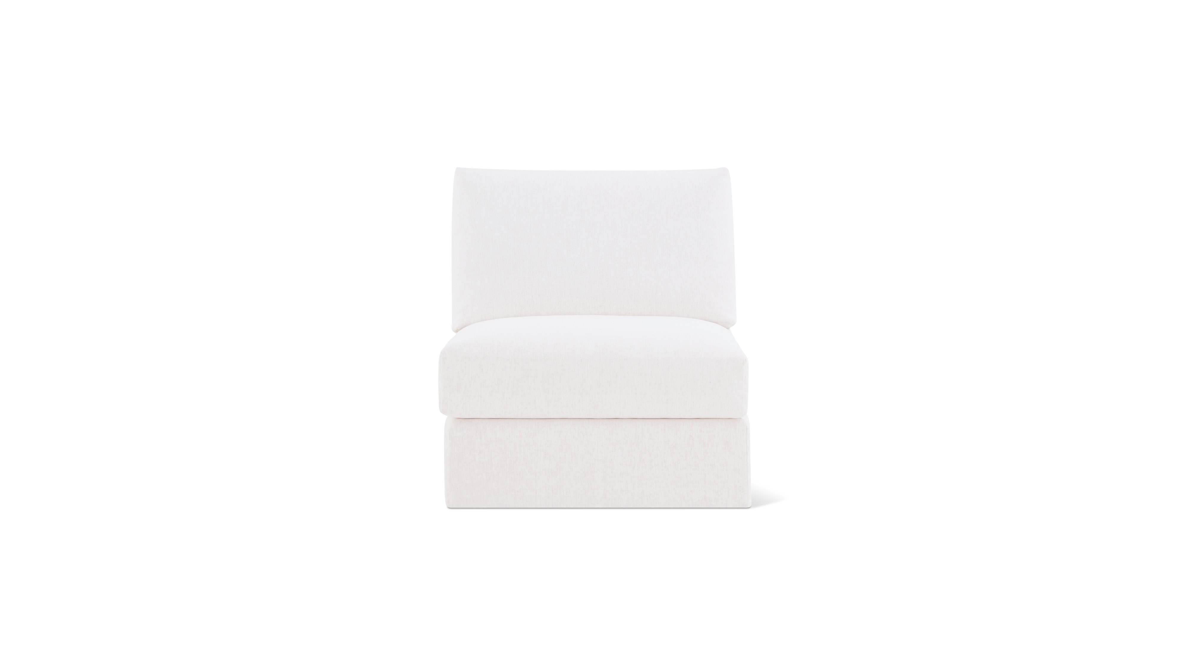 Breeze Armless Chair, Standard, Nomad Snow