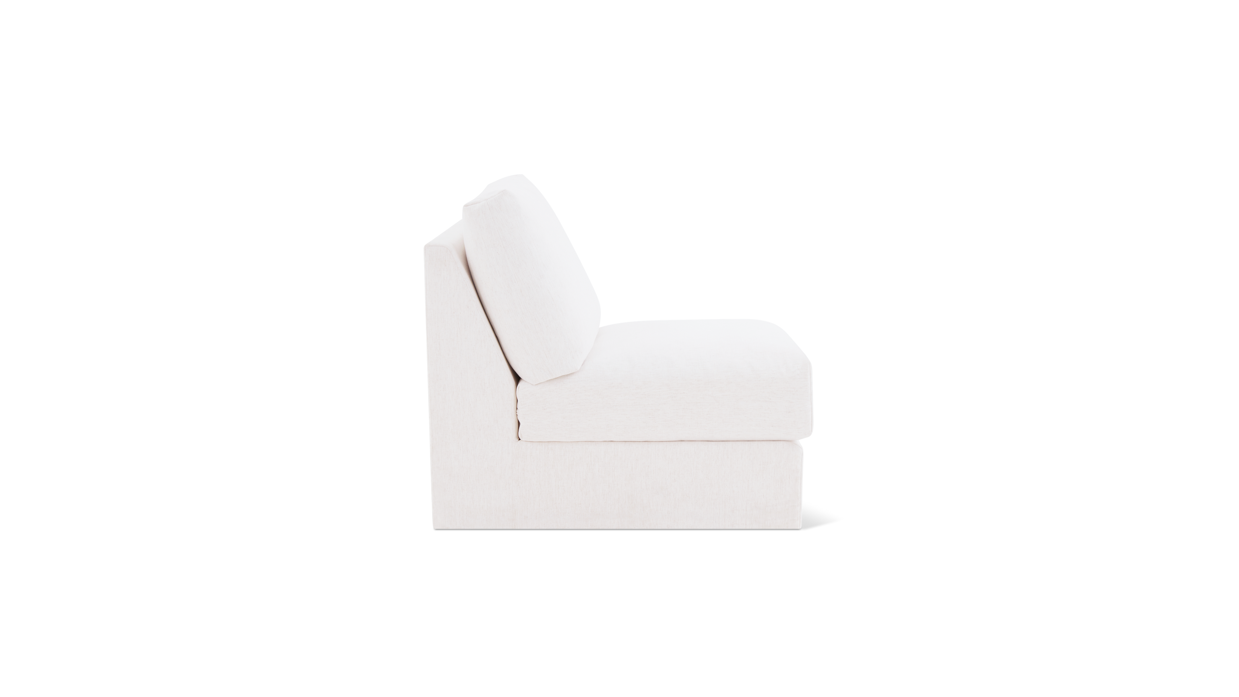 Breeze Armless Chair, Standard, Nomad Snow