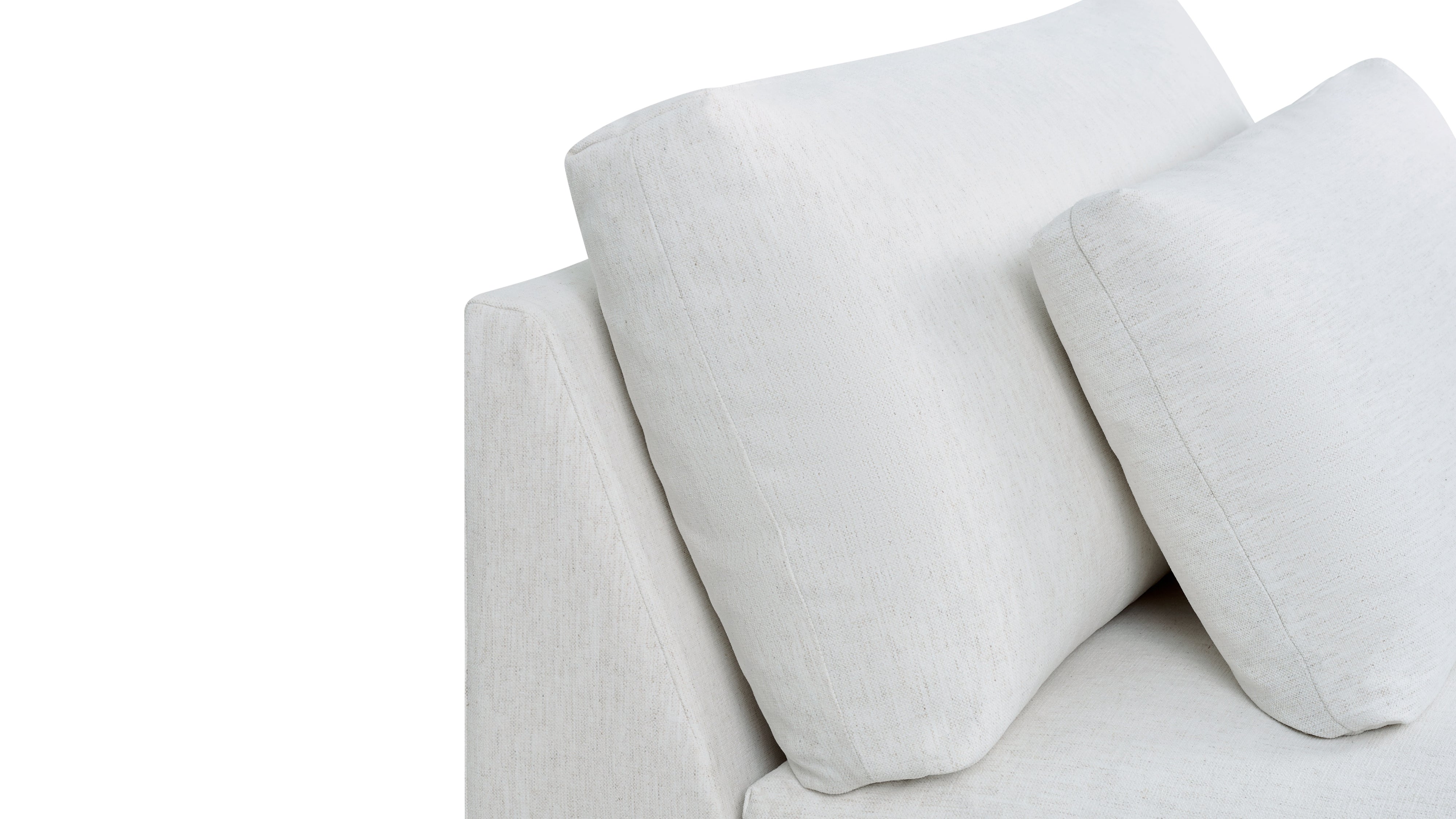 Breeze Armless Chair, Large, Nomad Snow