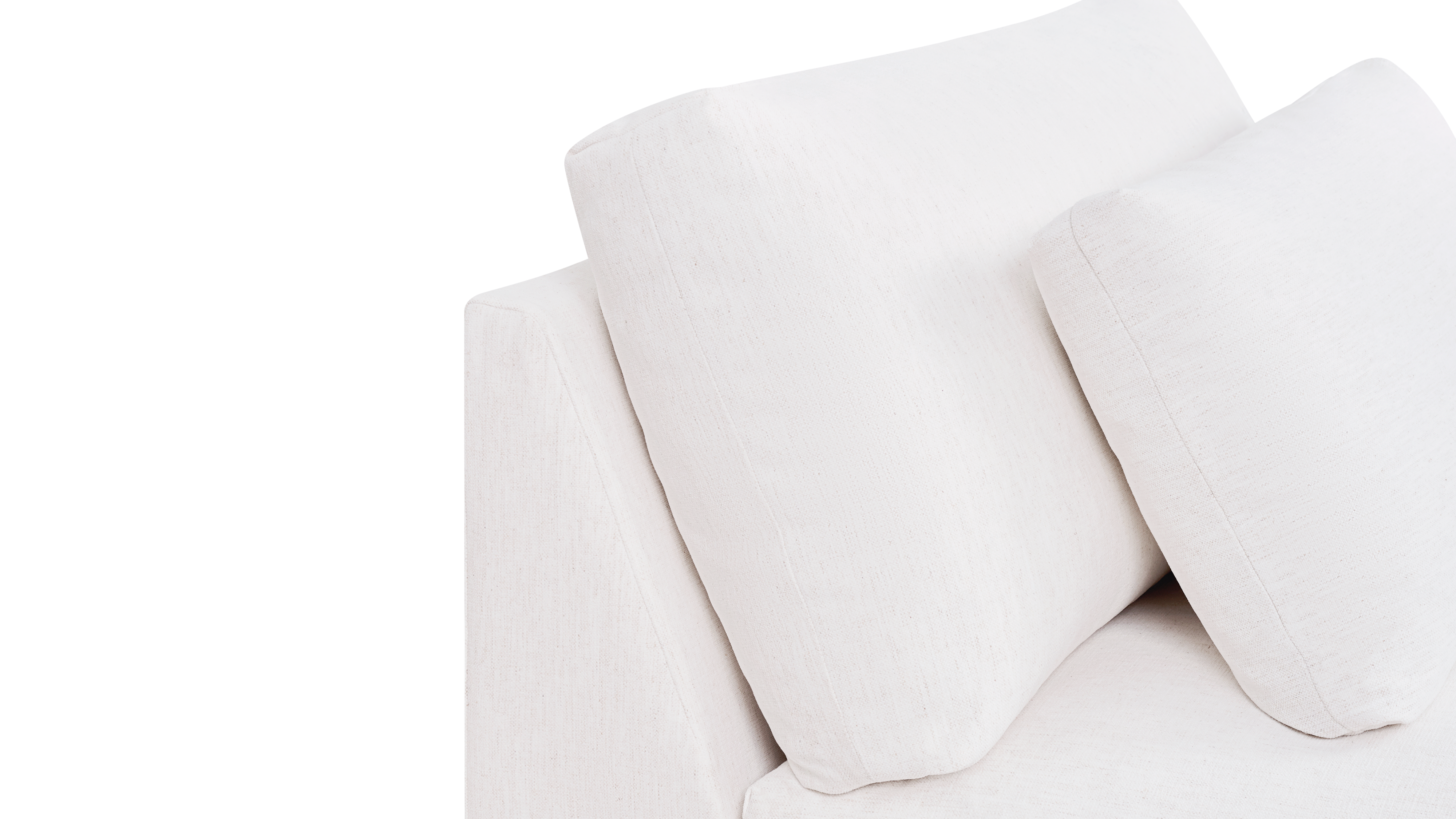 Breeze Armless Chair, Large, Nomad Snow