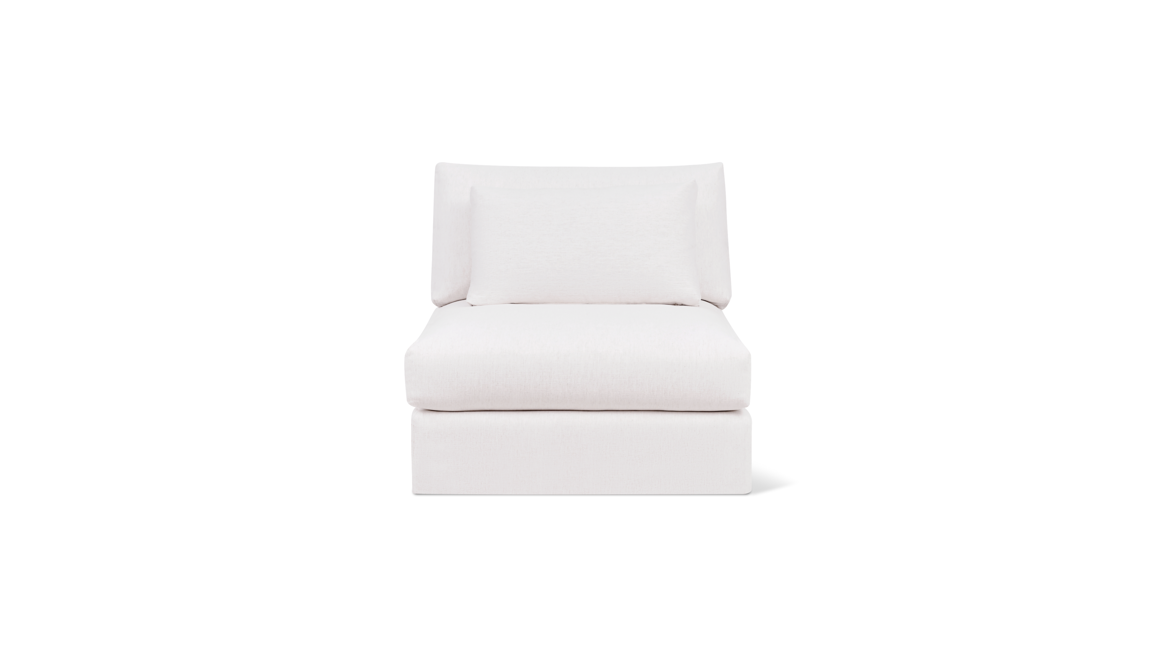 Breeze Armless Chair, Large, Nomad Snow