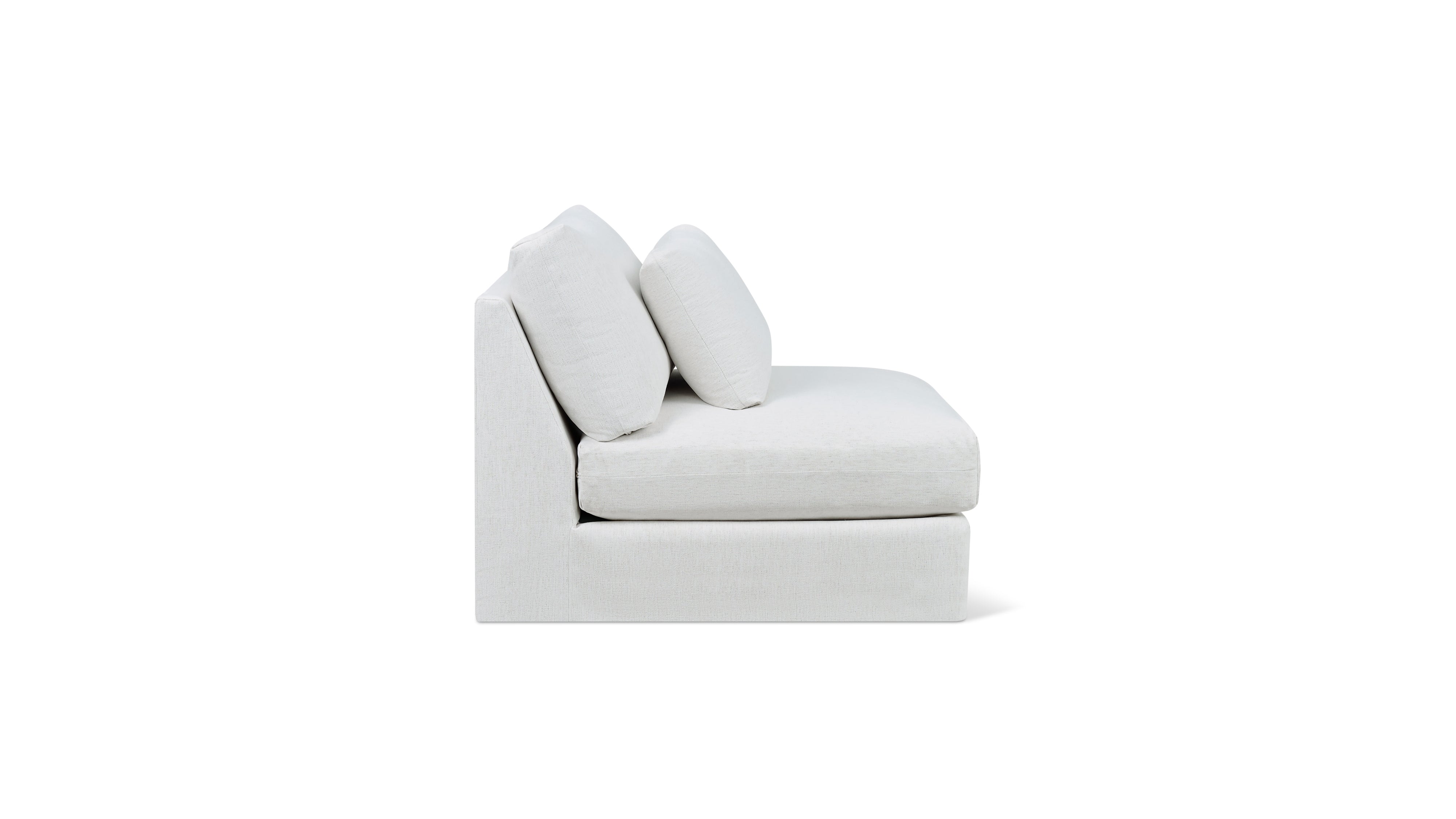 Breeze Armless Chair, Large, Nomad Snow