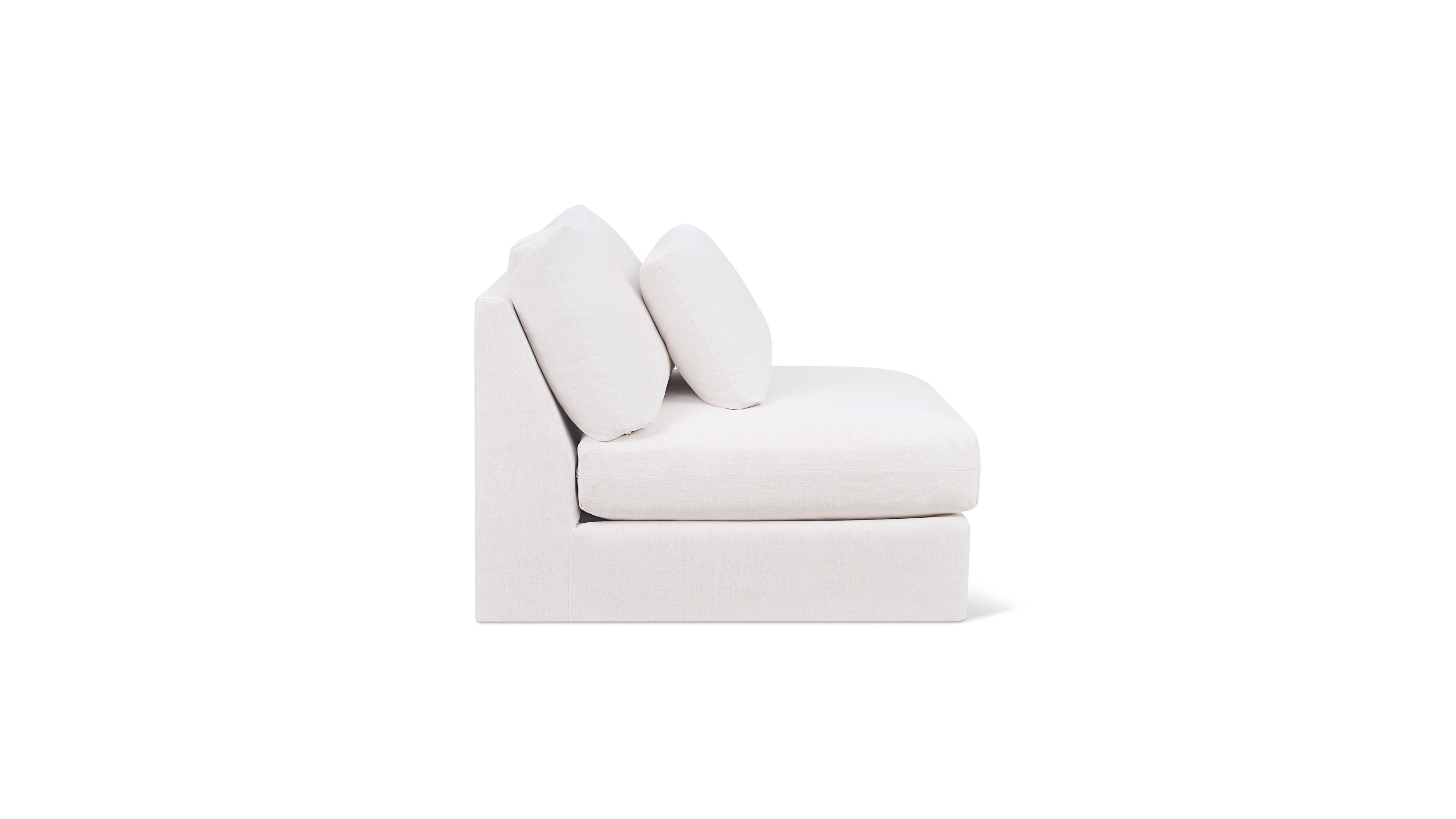Breeze Armless Chair, Large, Nomad Snow