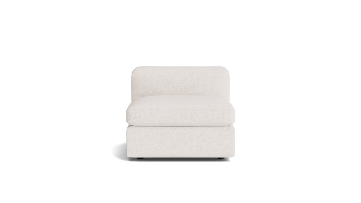Saddle Armless Chair, Nomad Snow