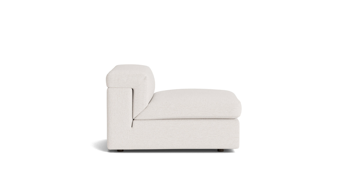 Saddle Armless Chair, Nomad Snow