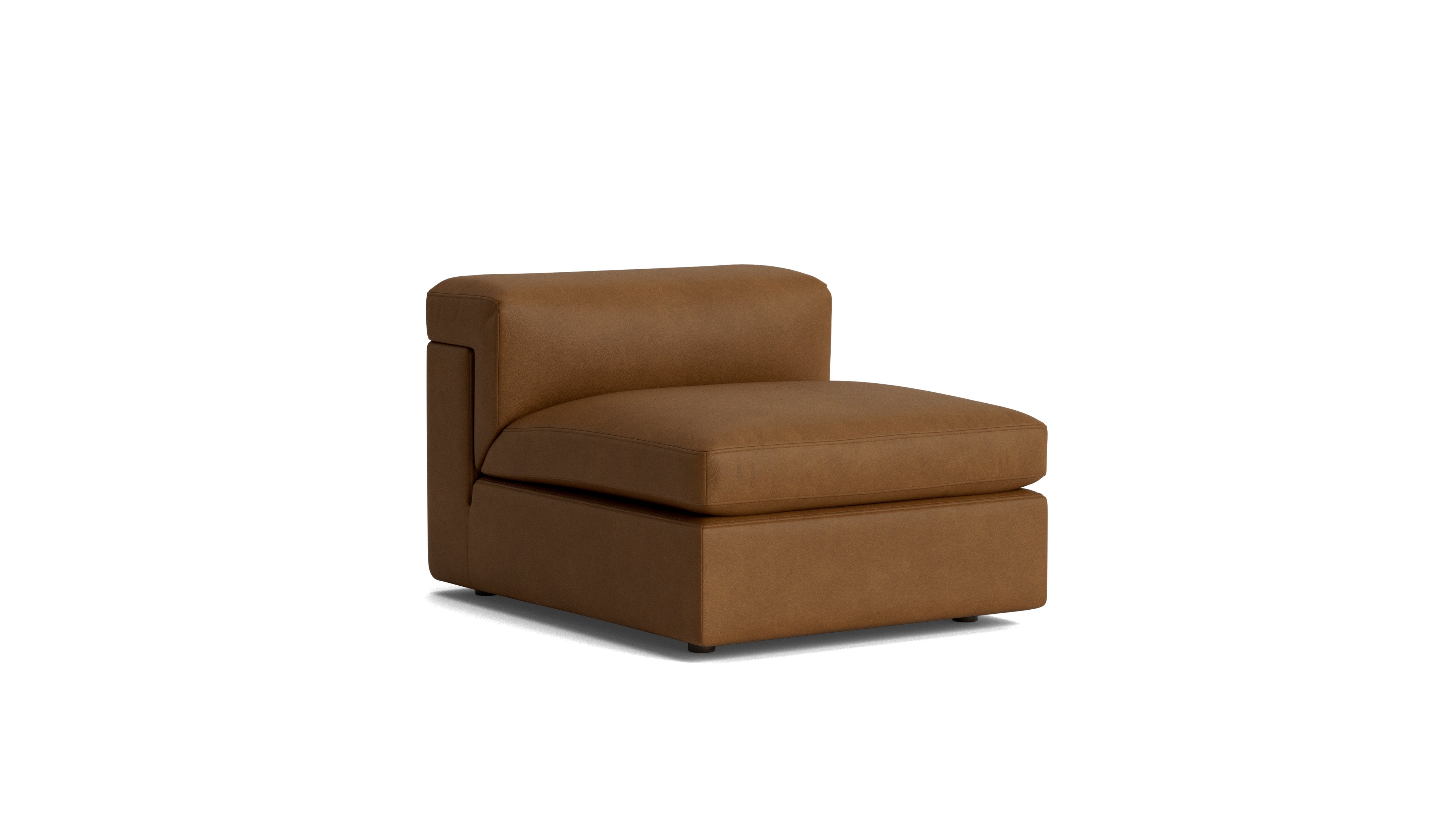 Saddle Armless Chair, Bourbon