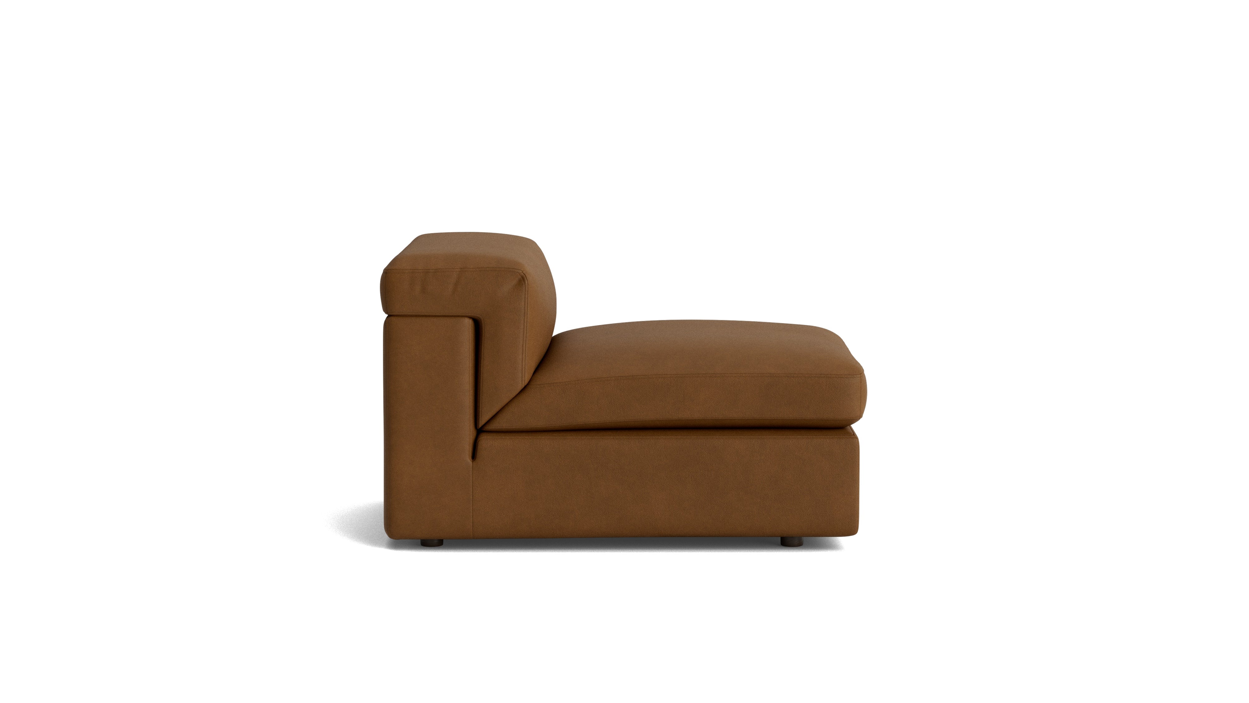 Saddle Armless Chair, Bourbon