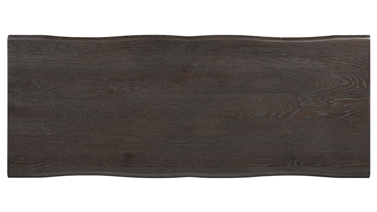 Australian Rows Table Row Coffee Table, Dark Brown Oak