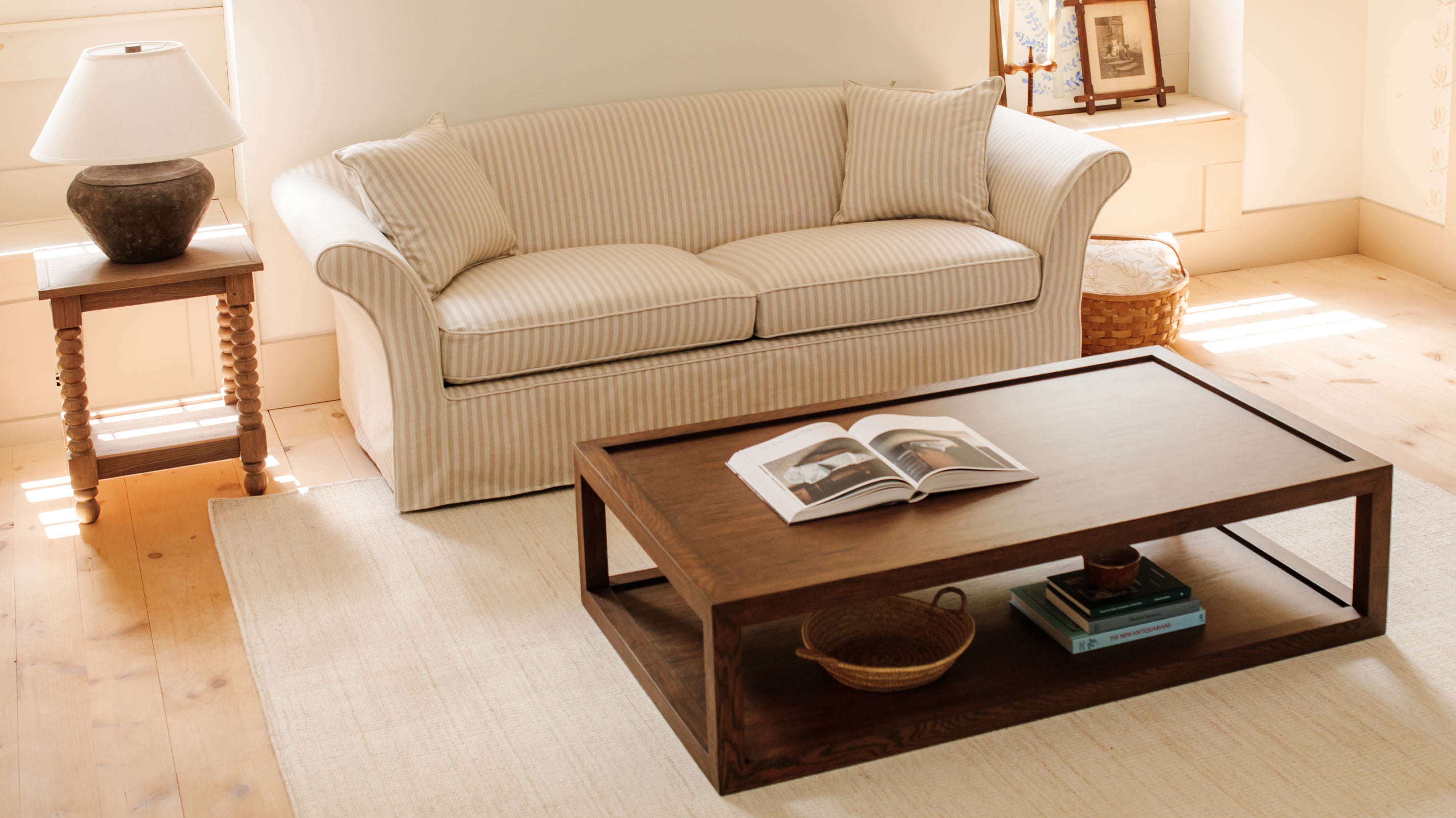 Beam Coffee Table, Dark Brown Oak