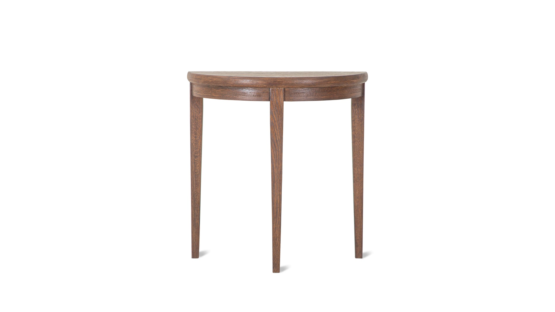 Perch Demilune Console, Dark Oak_image