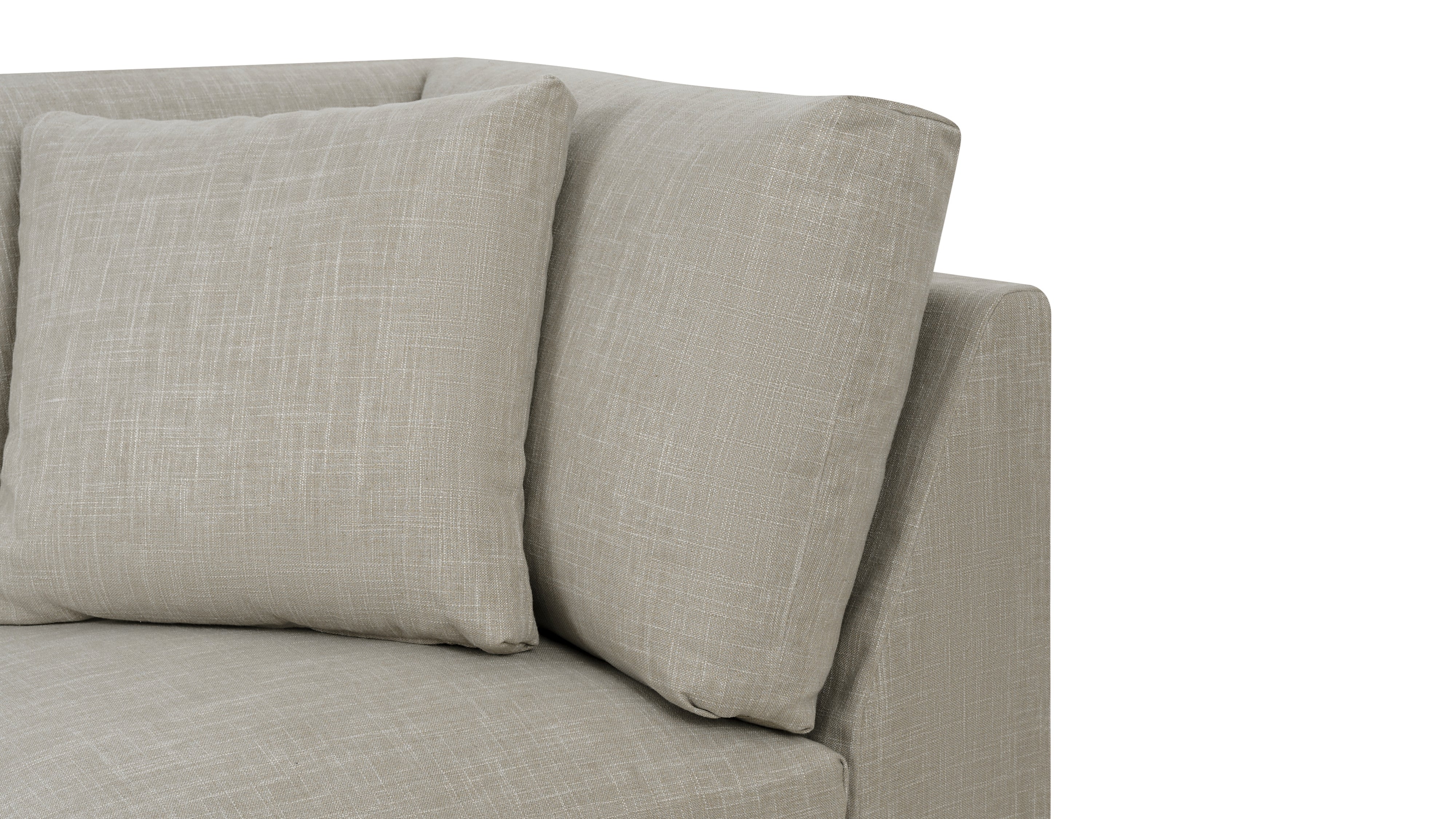 Breeze Corner Chair, Standard, Light Pebble
