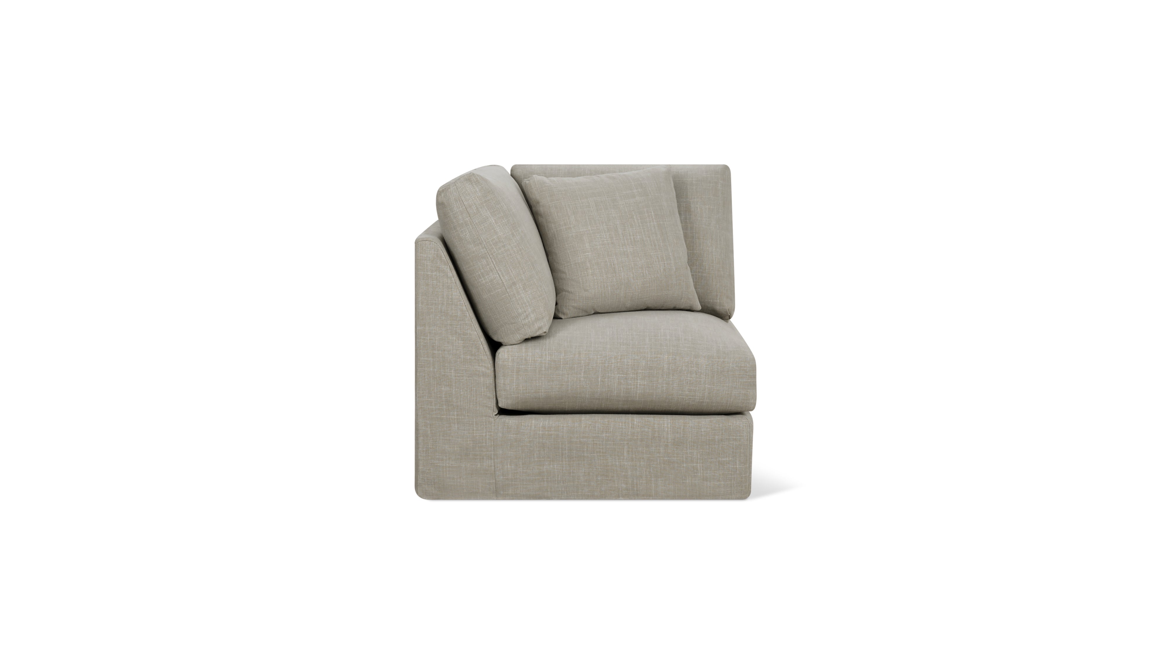 Breeze Corner Chair, Standard, Light Pebble
