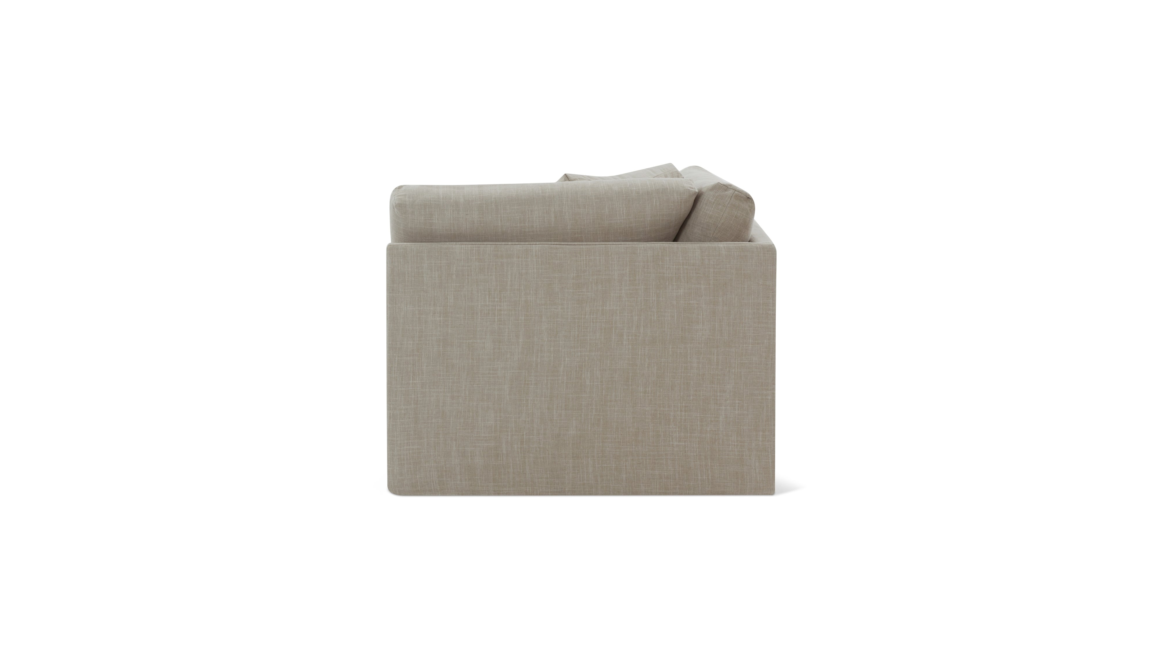 Breeze Corner Chair, Large, Light Pebble