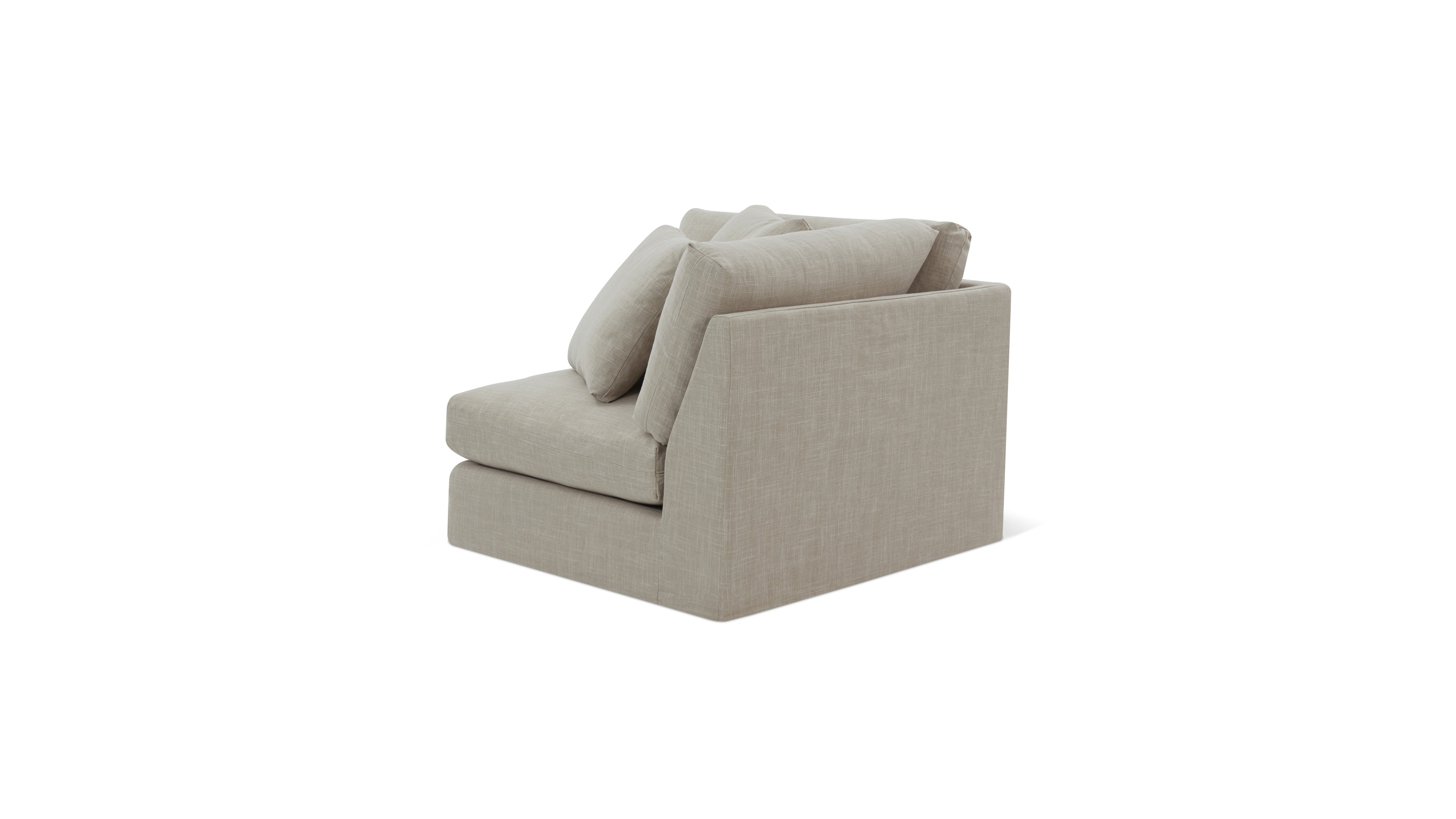 Breeze Corner Chair, Large, Light Pebble