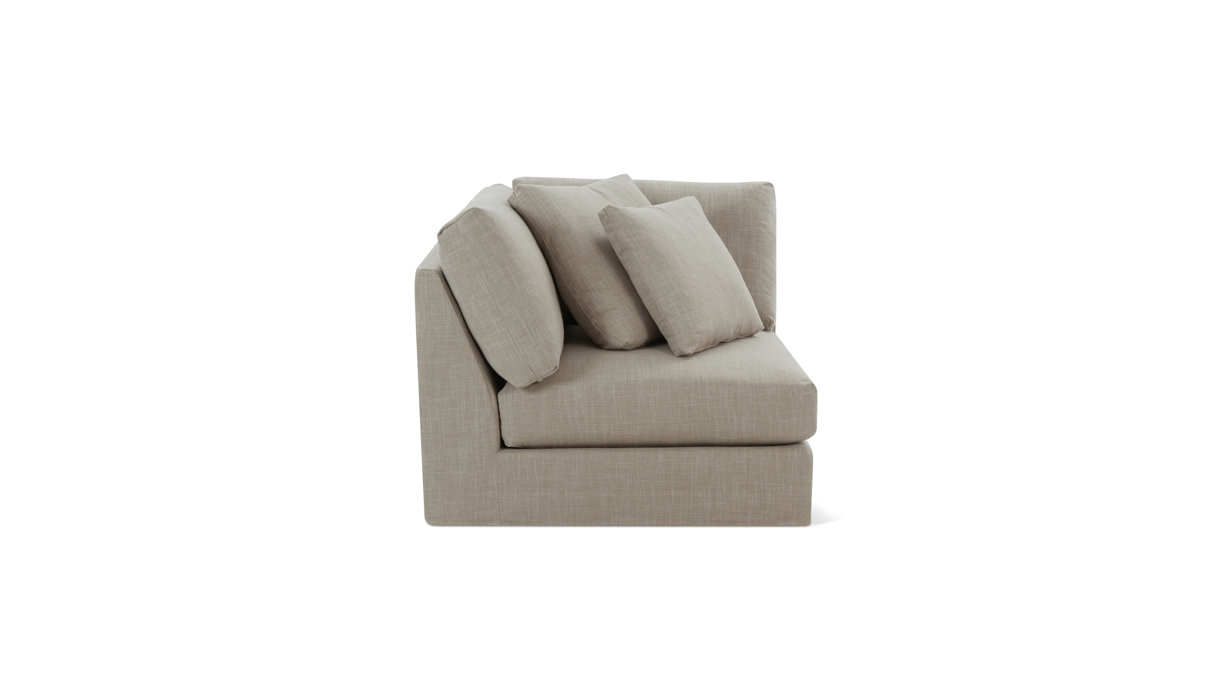 Breeze Corner Chair, Large, Light Pebble
