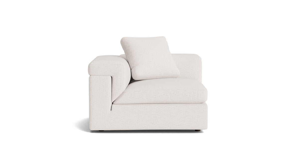 Saddle Corner Chair, Nomad Snow