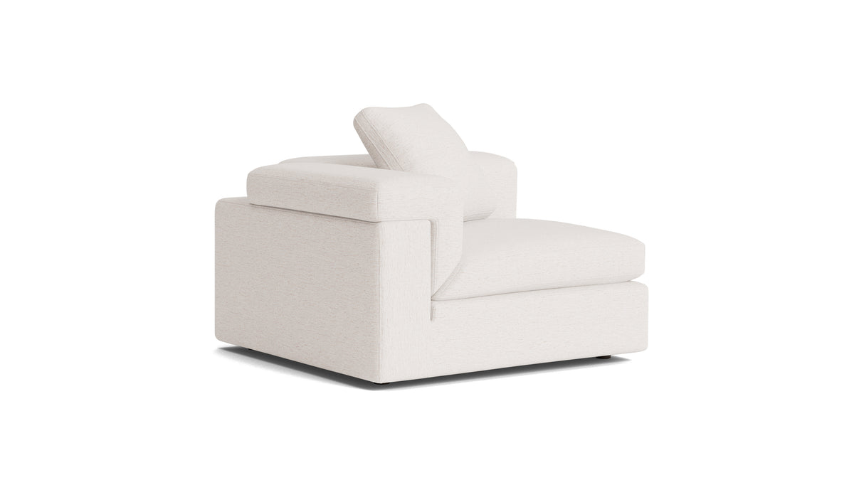 Saddle Corner Chair, Nomad Snow