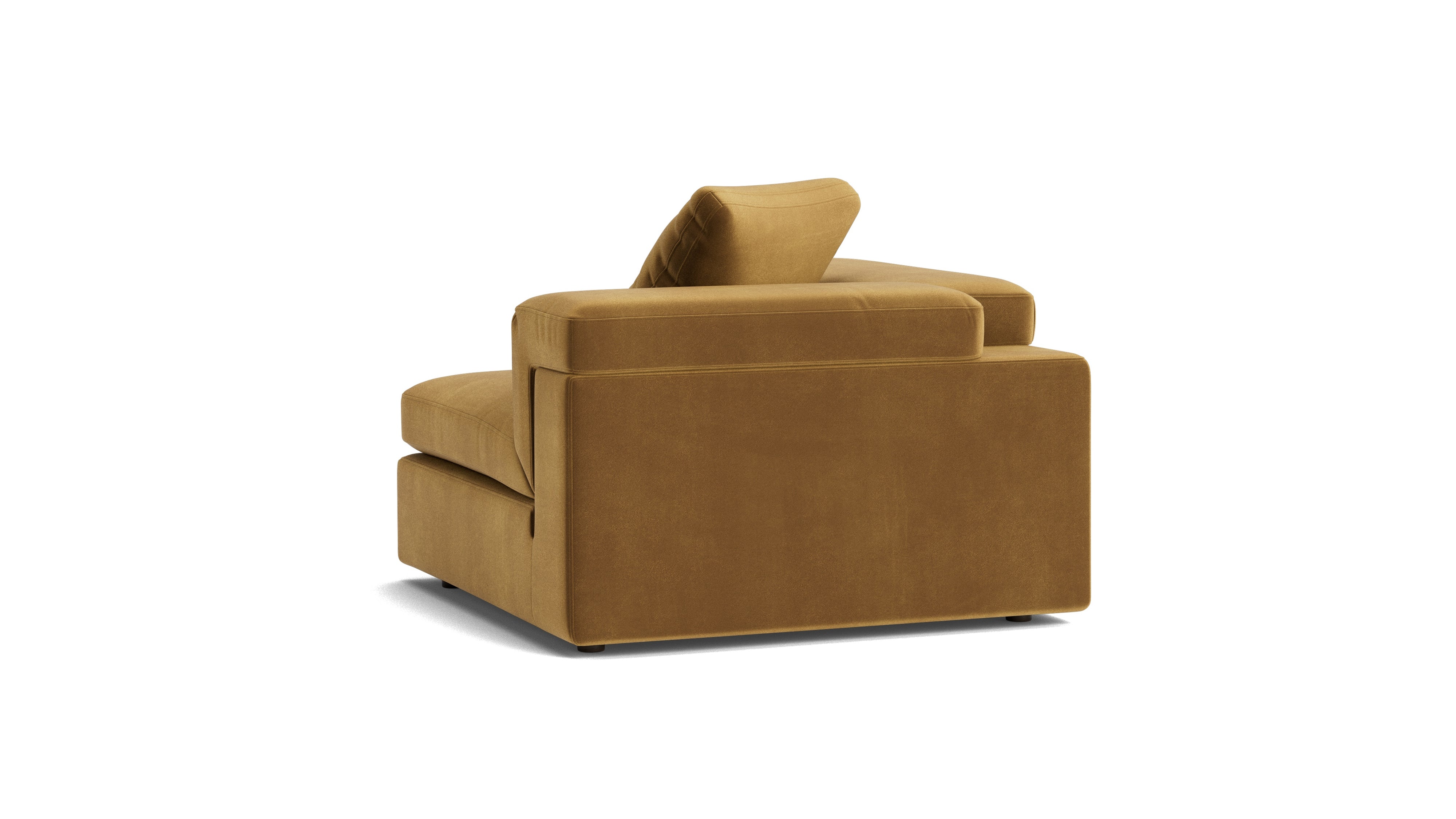 Saddle Corner Chair, Gold