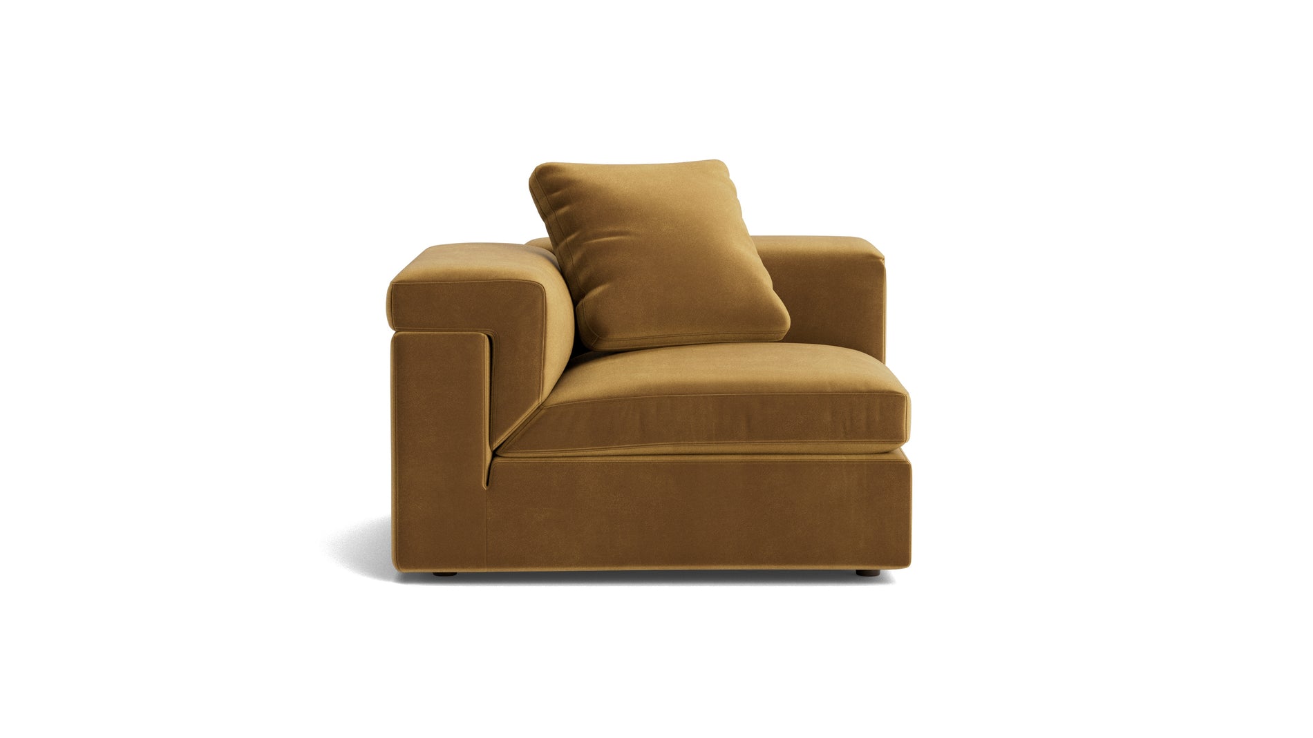 Saddle Corner Chair, Gold_image