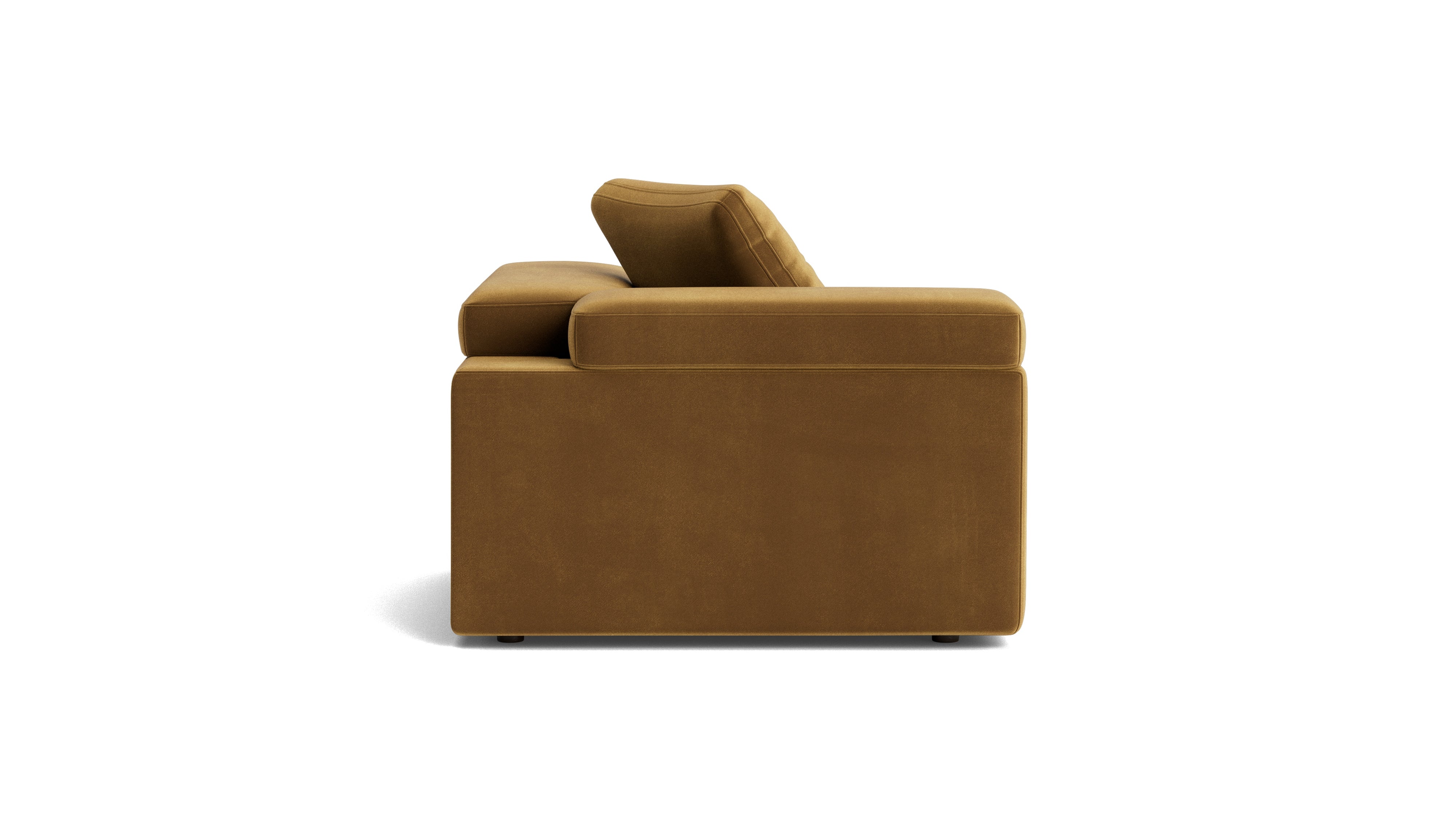 Saddle Corner Chair, Gold