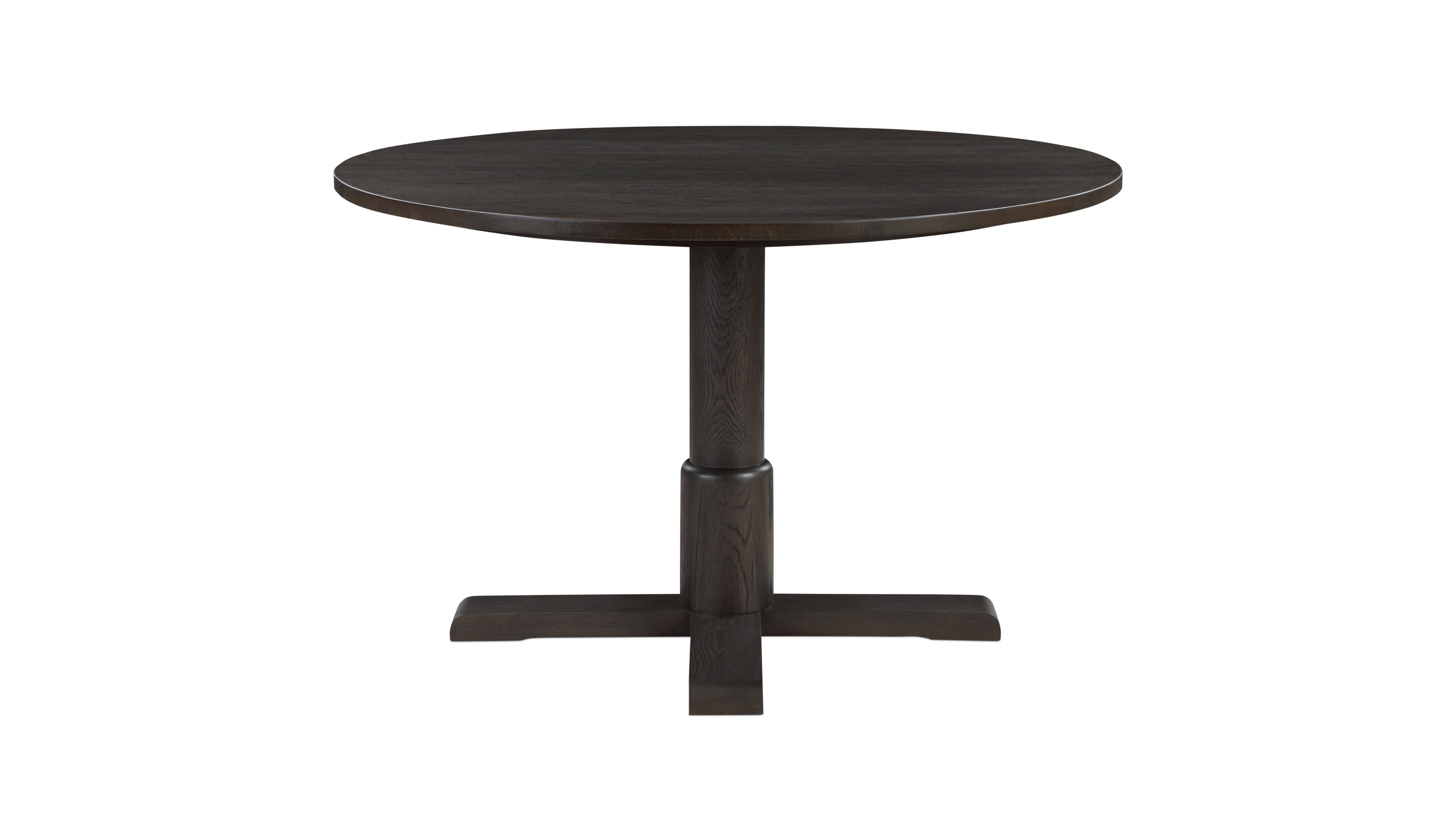 Mill Round Dining Table, Seats 4-5 People, Dark Brown Oak